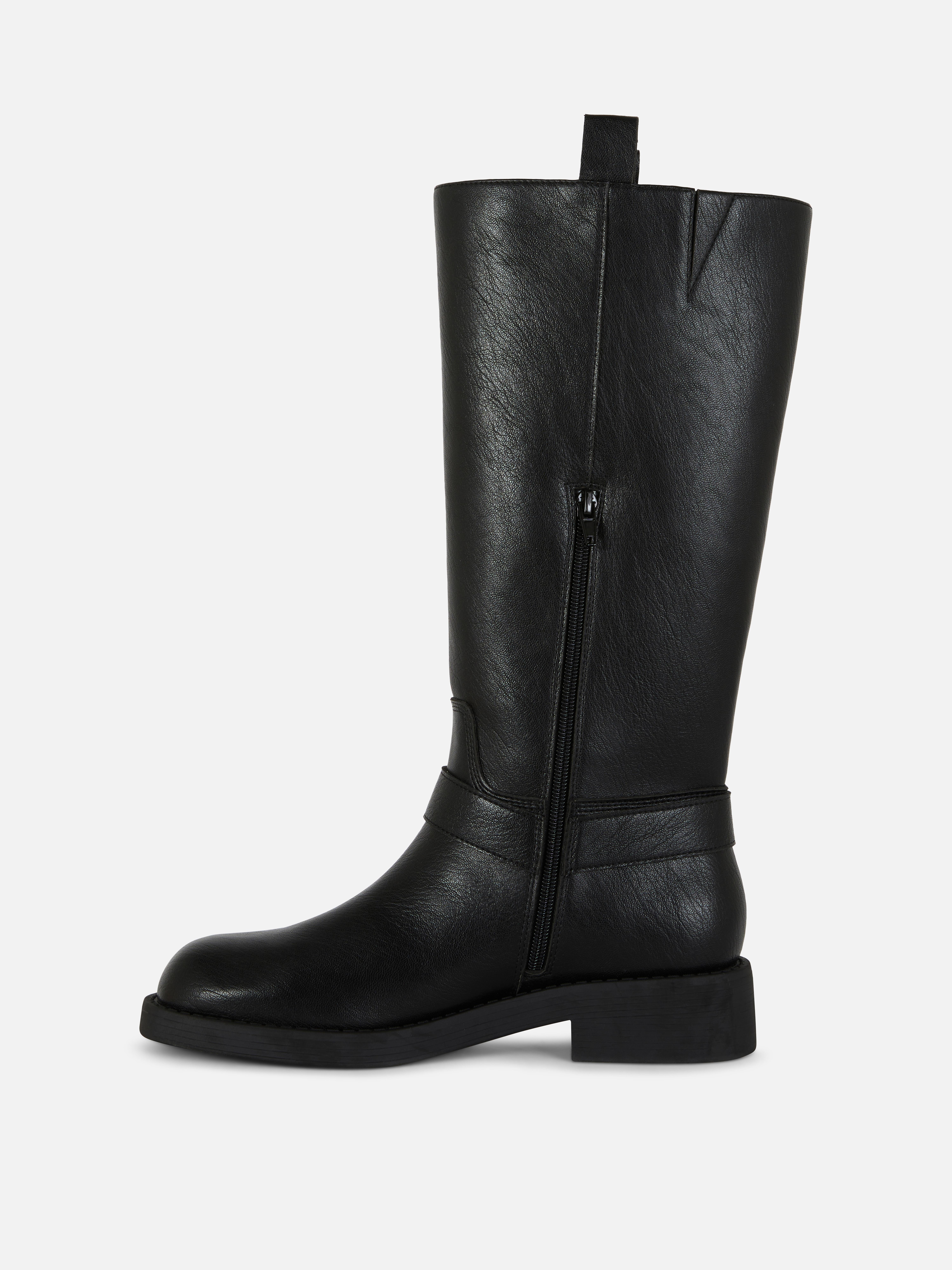 Kniehohe Bikerstiefel