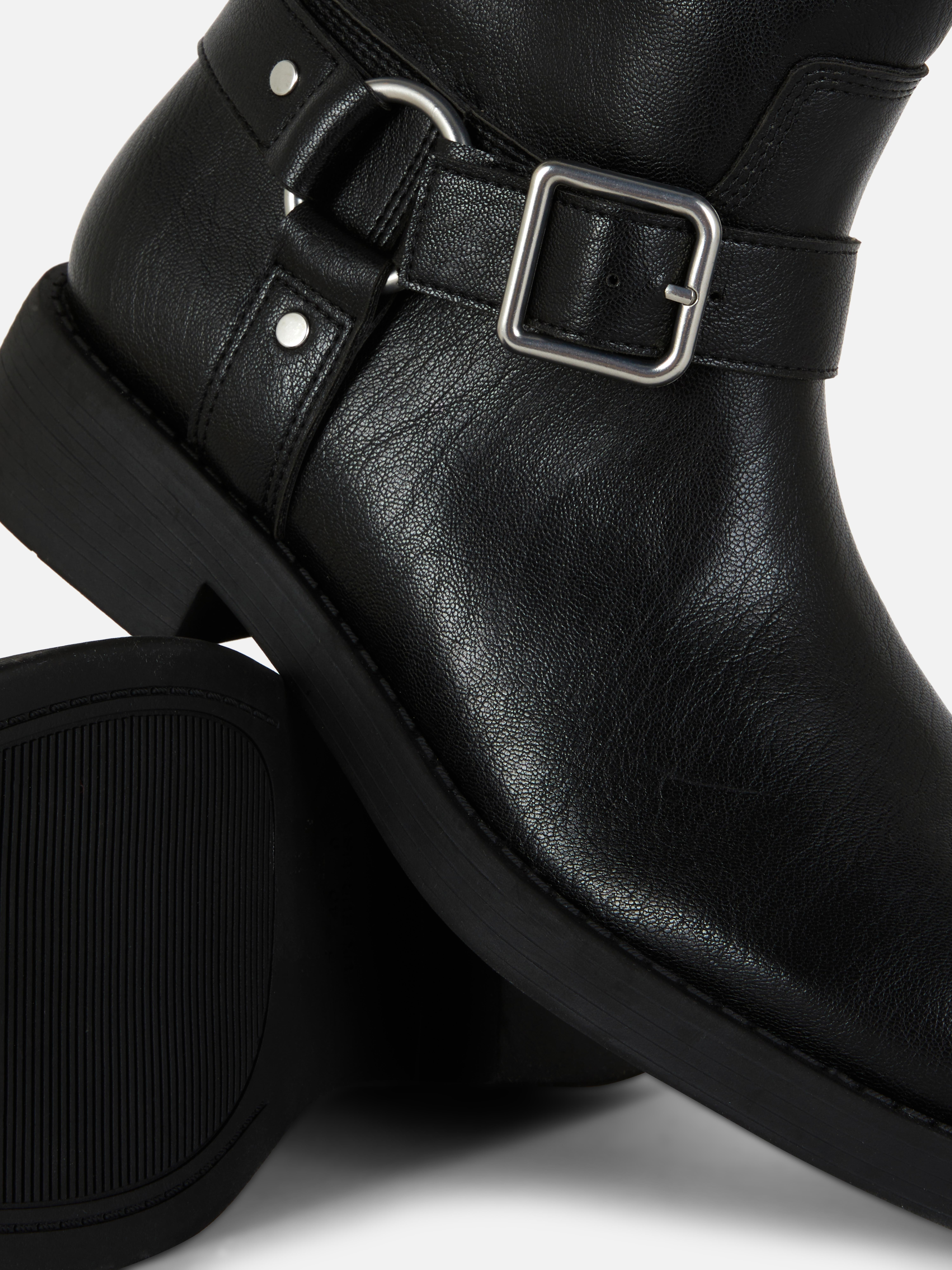 Kniehohe Bikerstiefel