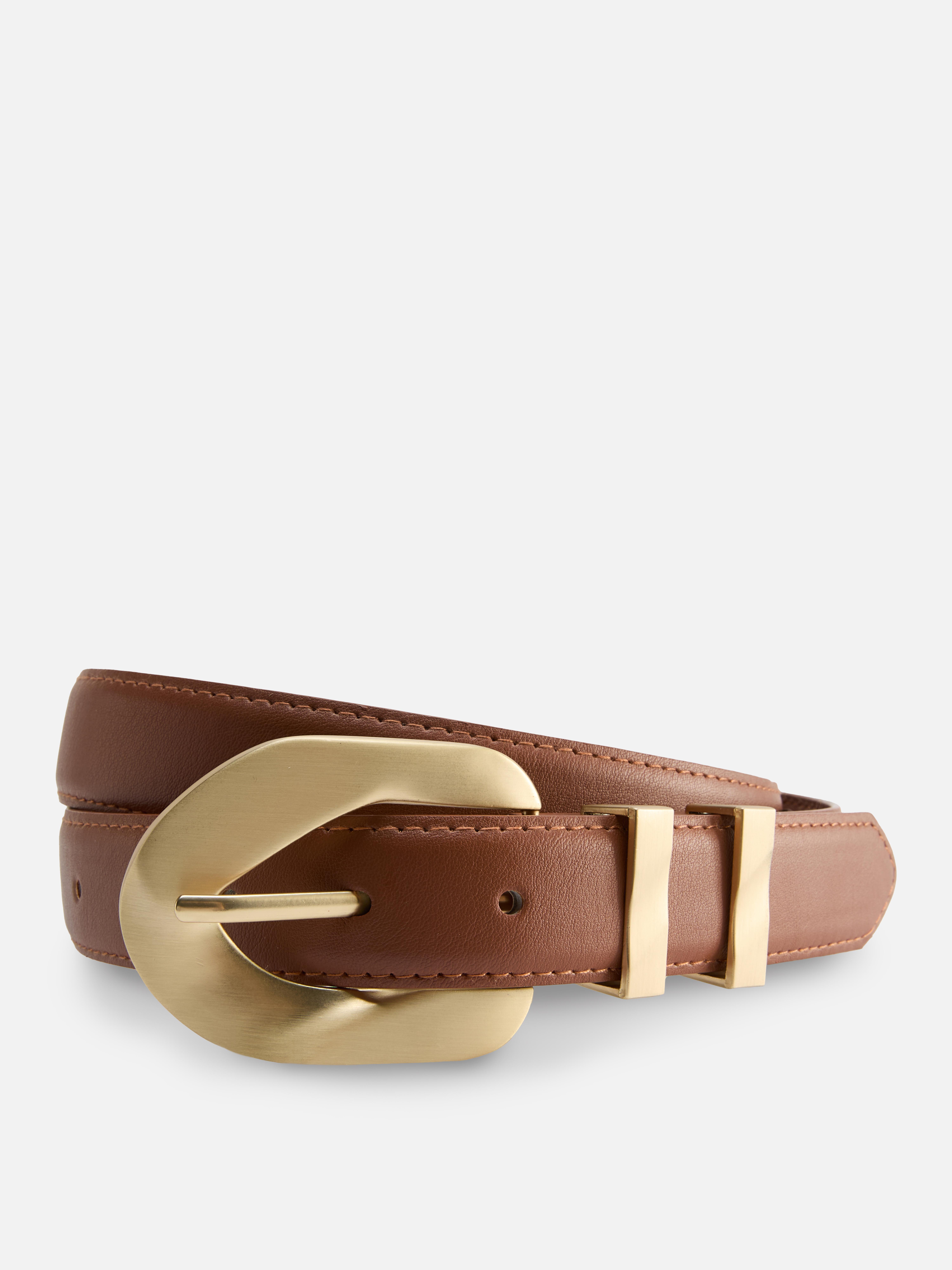 Ceinture à boucle effet maillon de chaîne