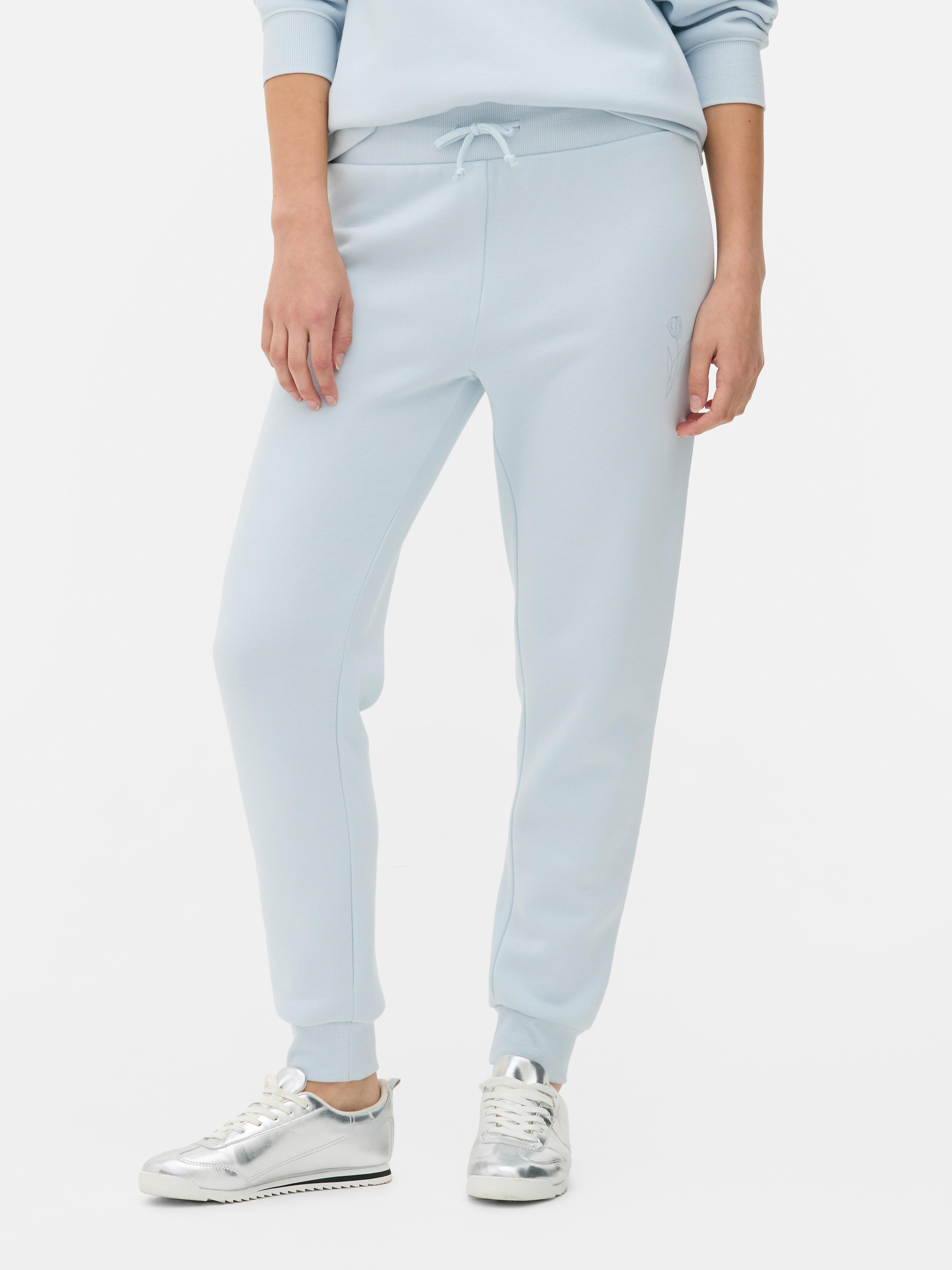 Women's Light Blue Skinny Print Sweatprints | Primark