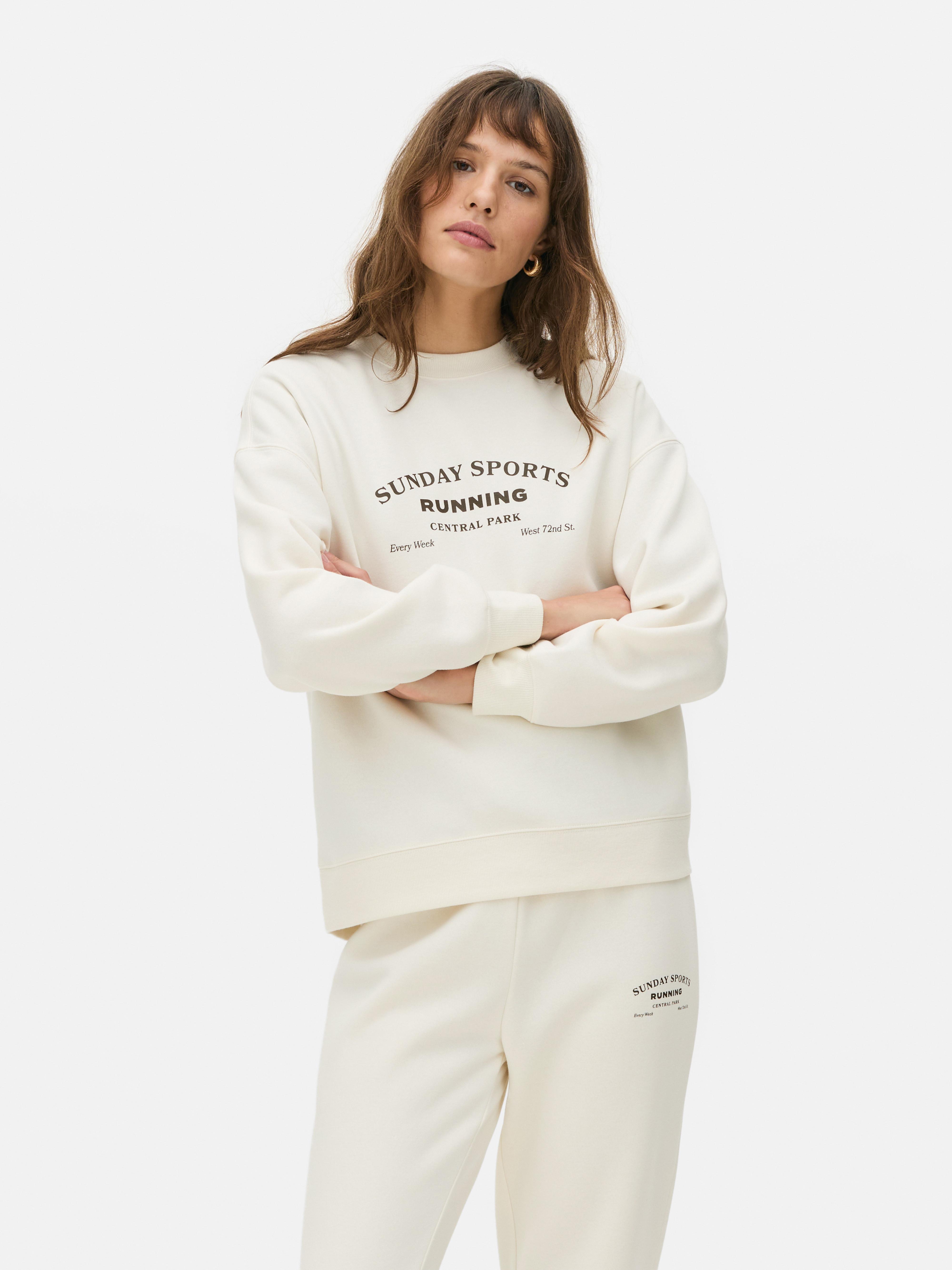 Printed Crew Neck Sweatshirt