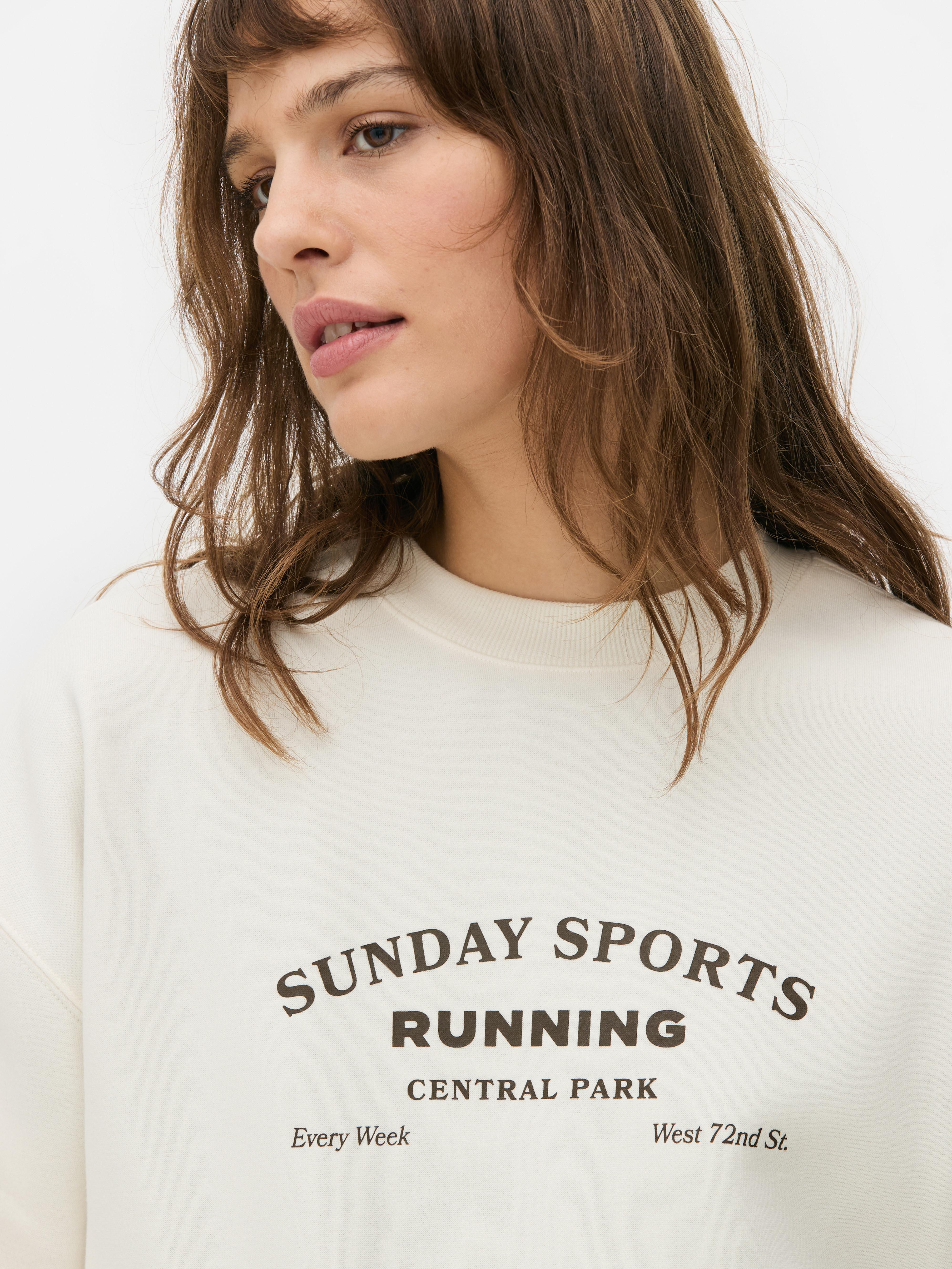 Printed Crew Neck Sweatshirt