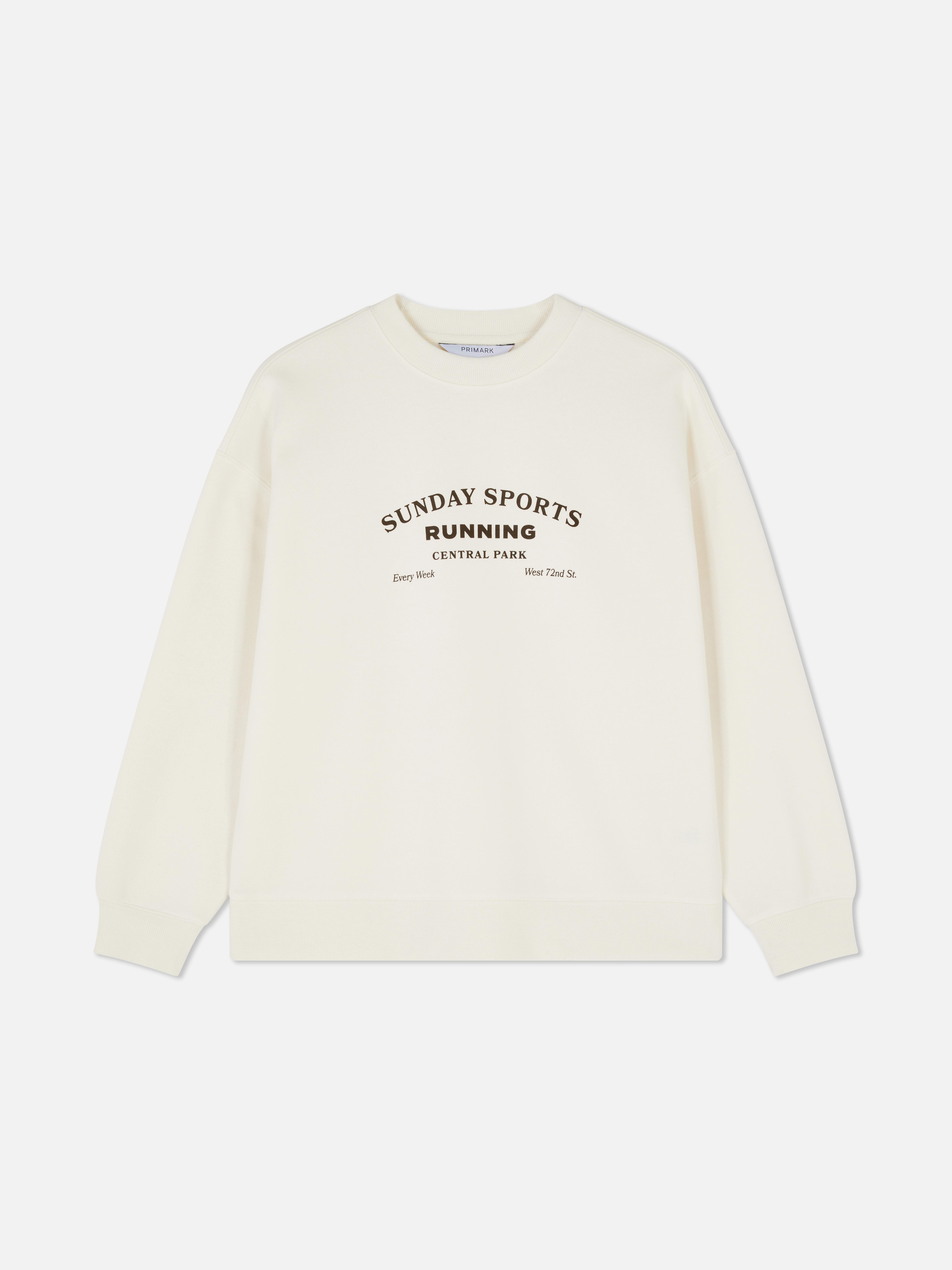 Printed Crew Neck Sweatshirt