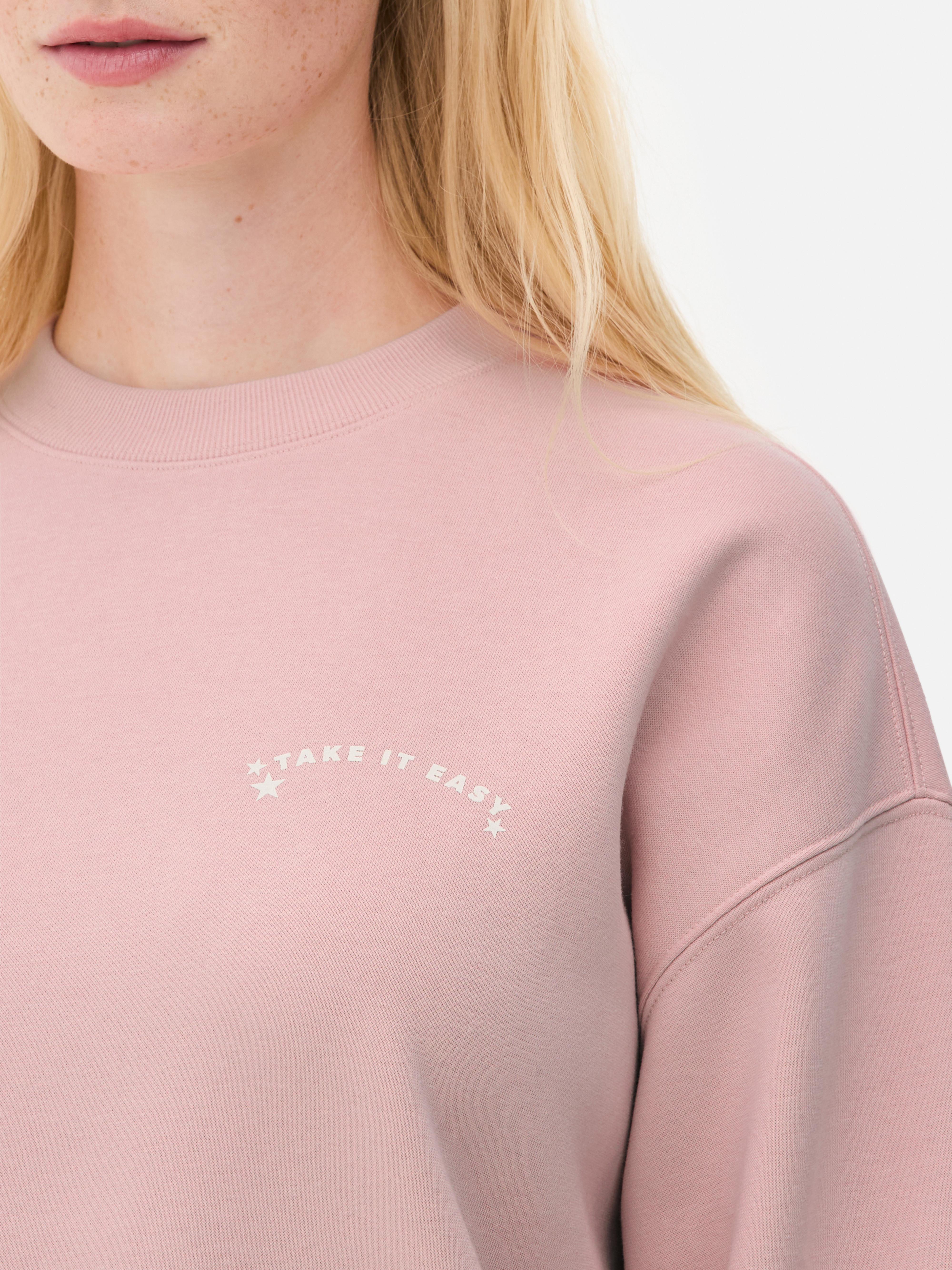 Printed Crew Neck Sweatshirt