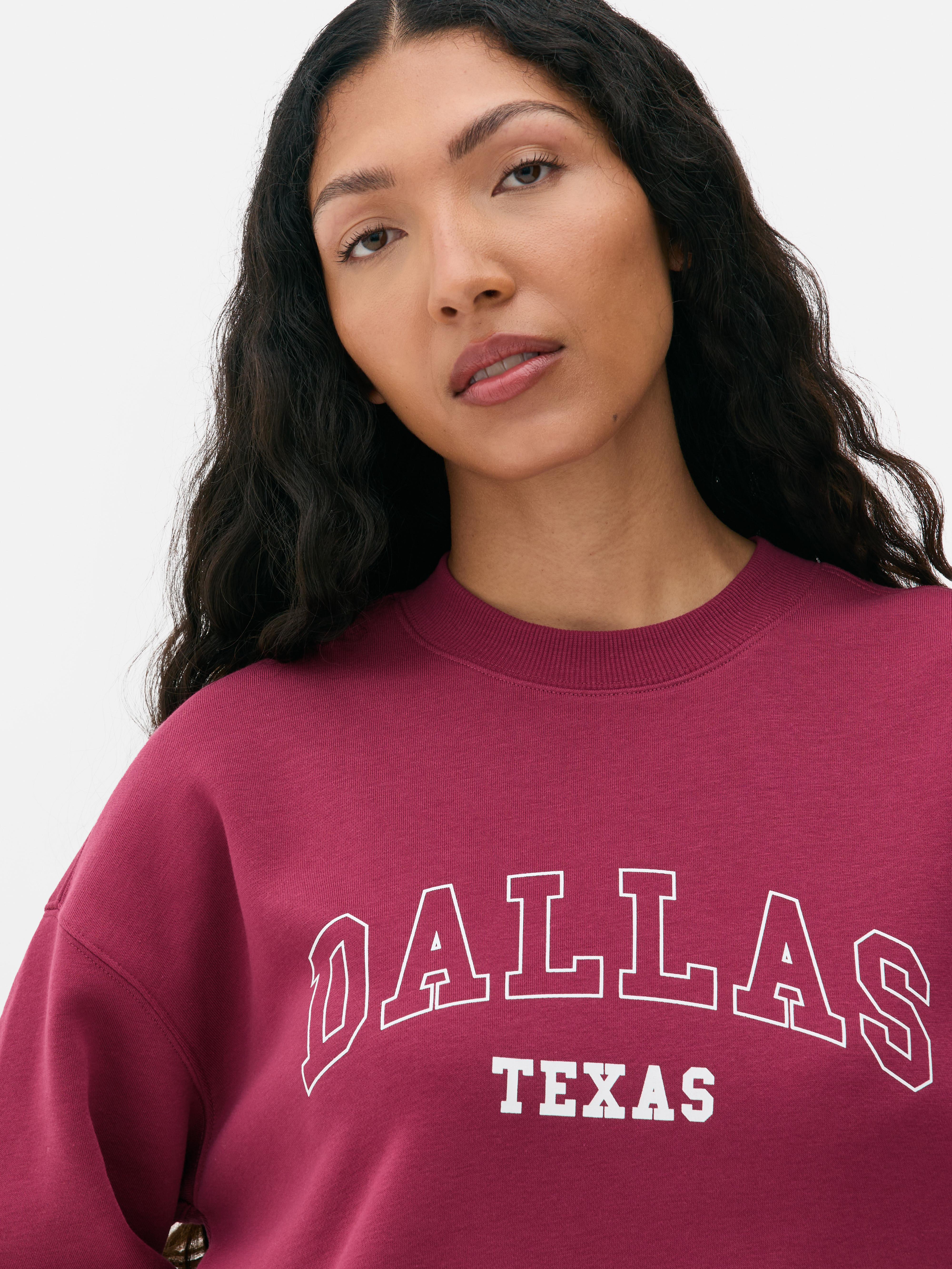 Felpa a girocollo con stampa