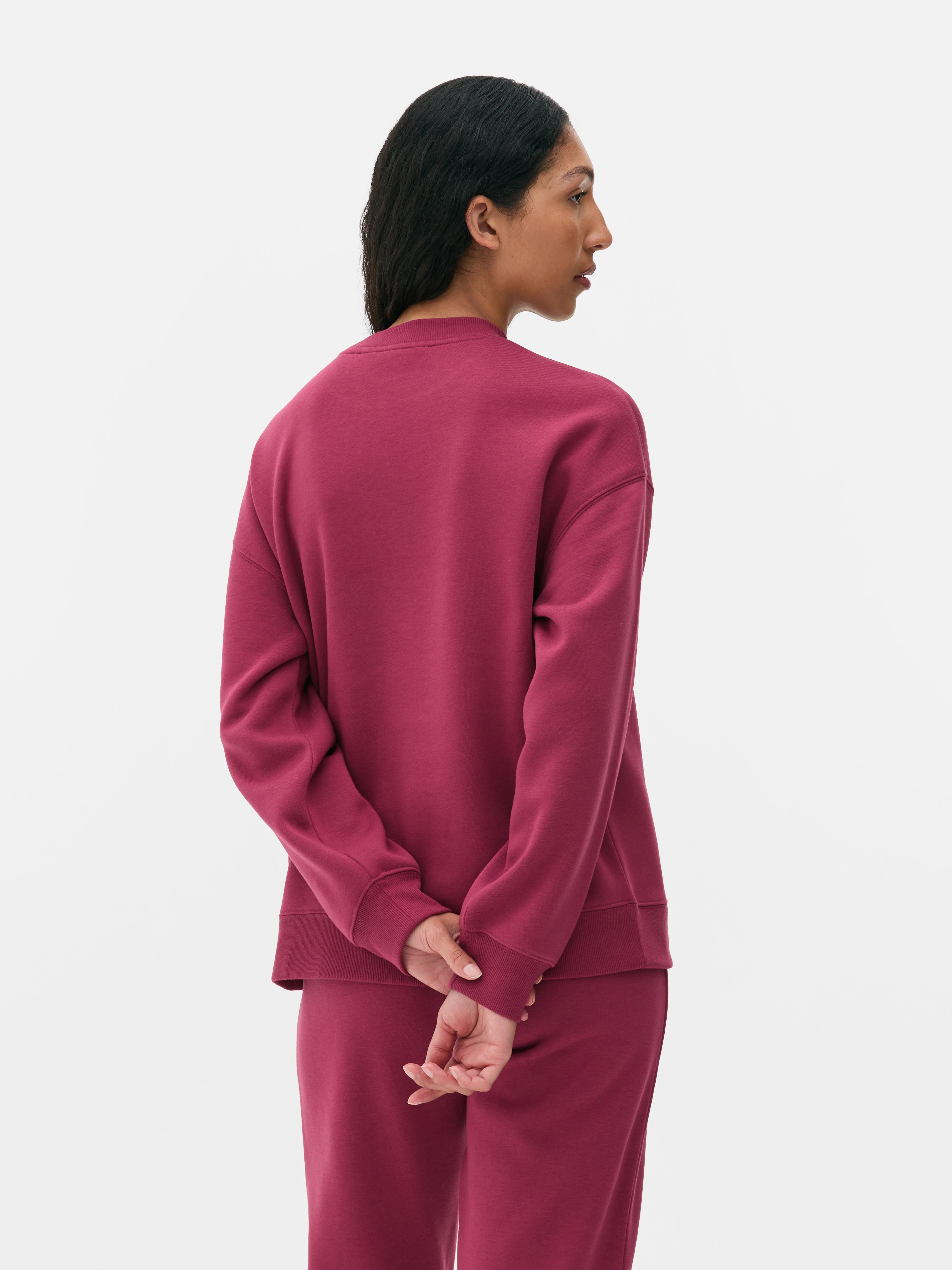 Felpa a girocollo con stampa