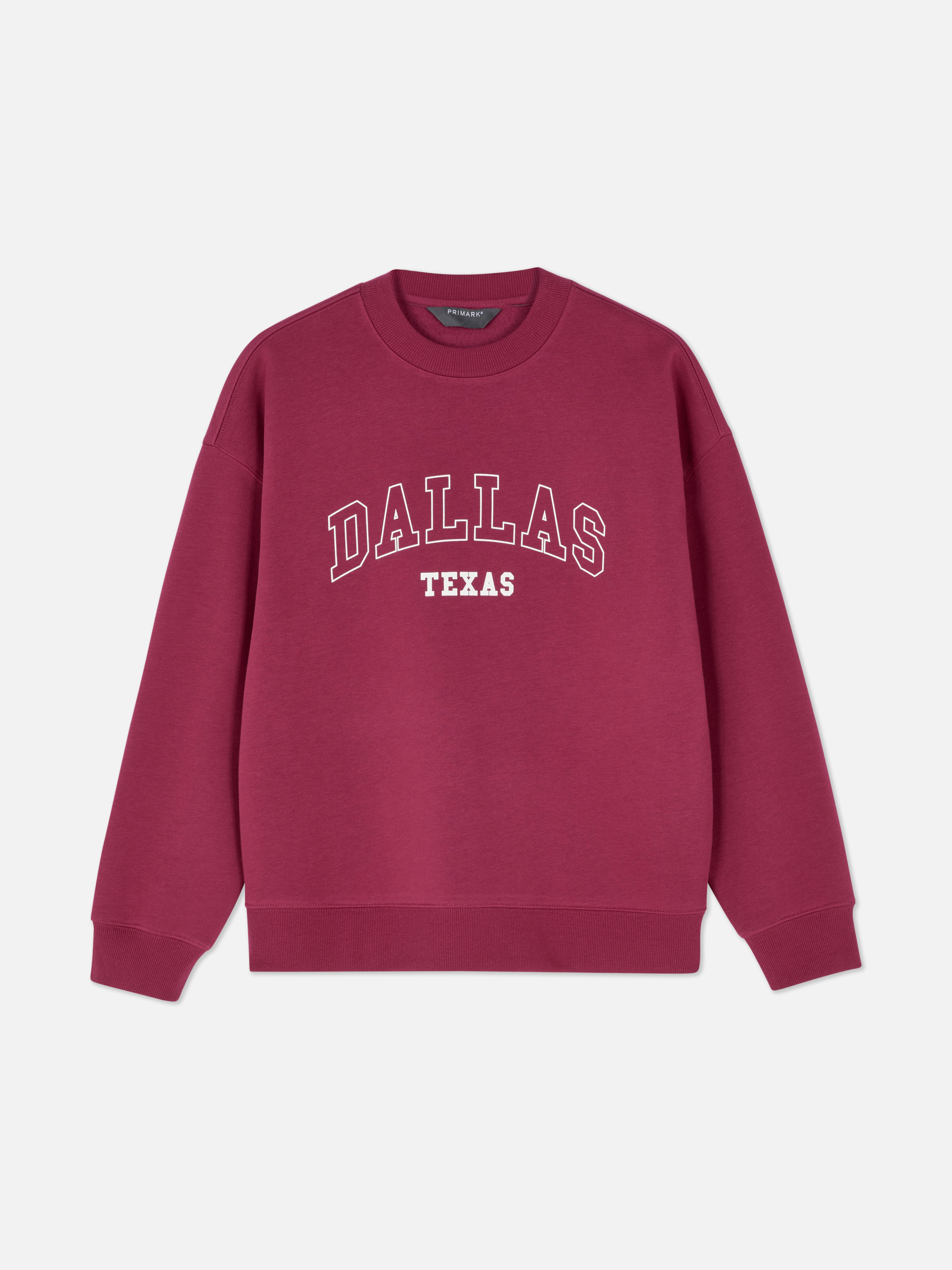 Felpa a girocollo con stampa