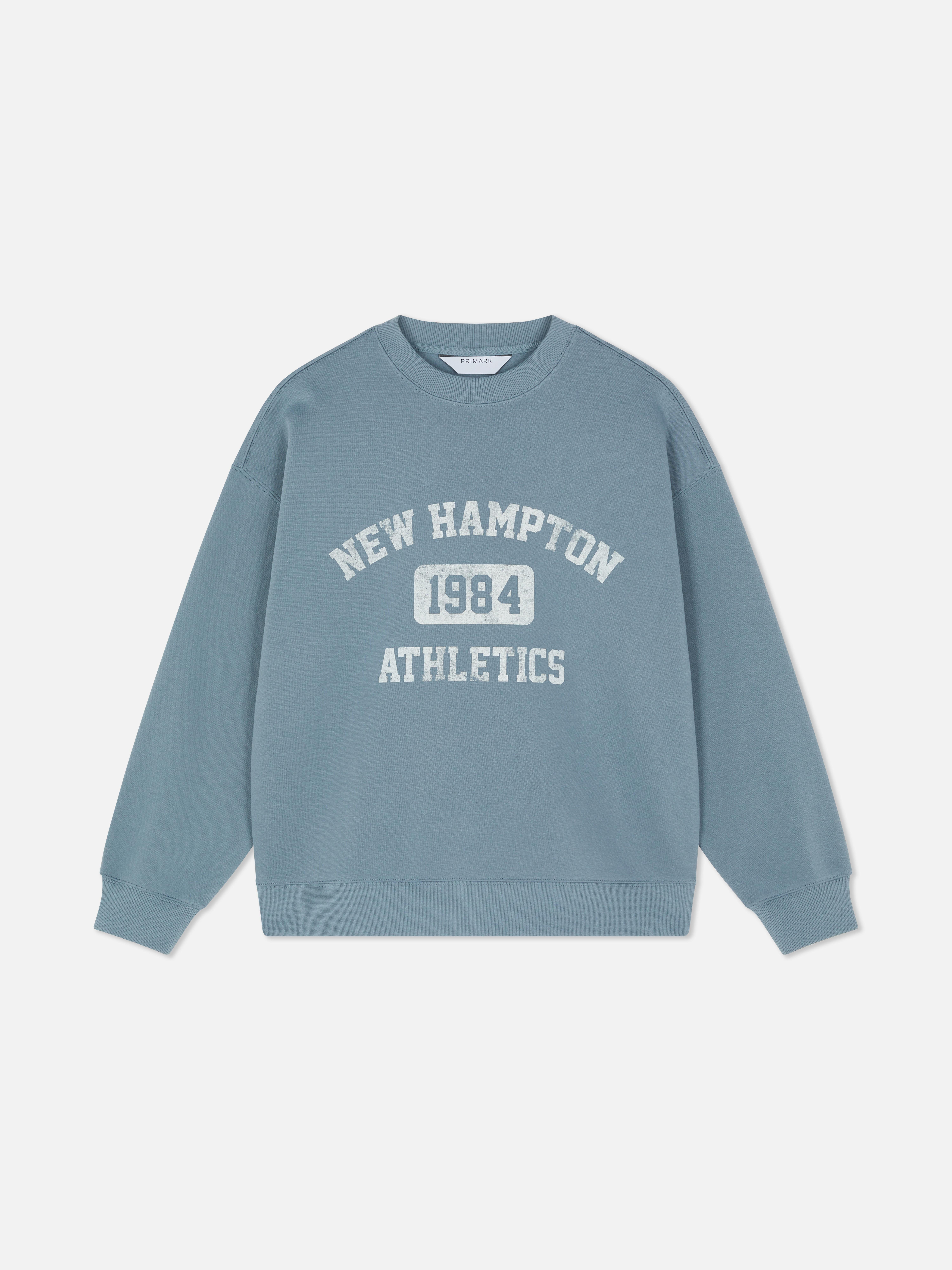Printed Crew Neck Sweatshirt