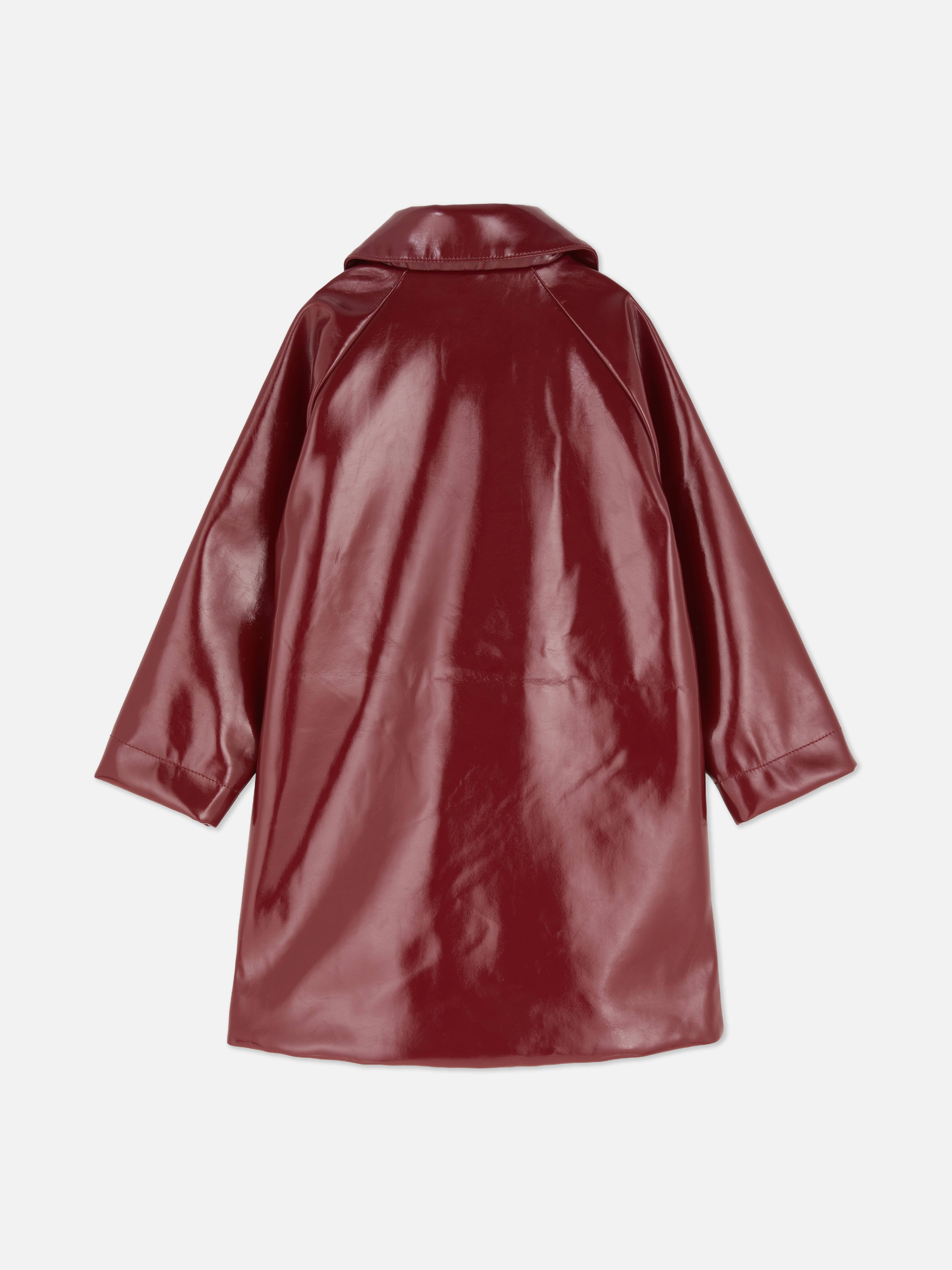 Trenchcoat aus Kunstleder