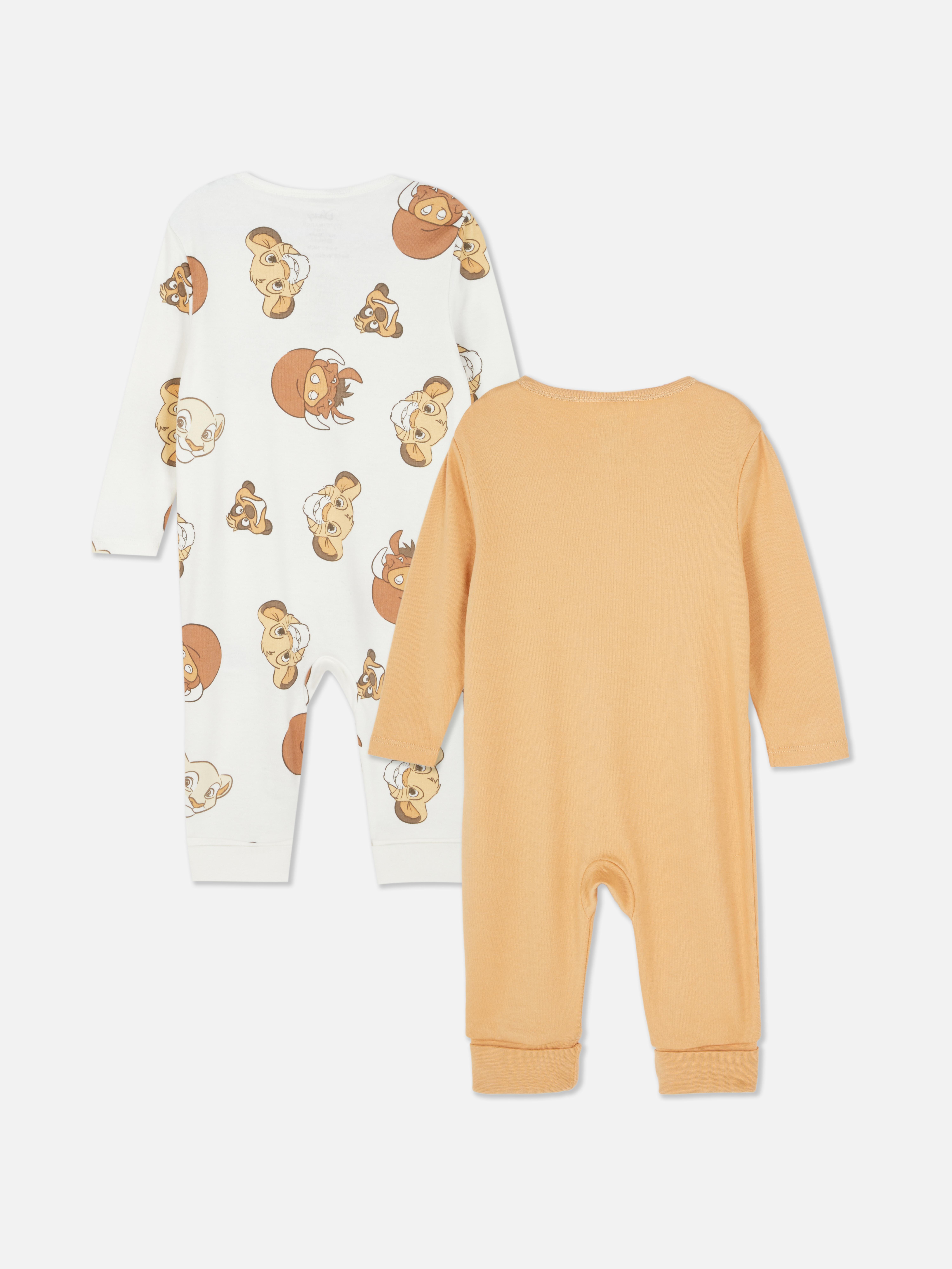 0-24mths | 2pk Disney’s The Lion King Zip-Up Sleepers