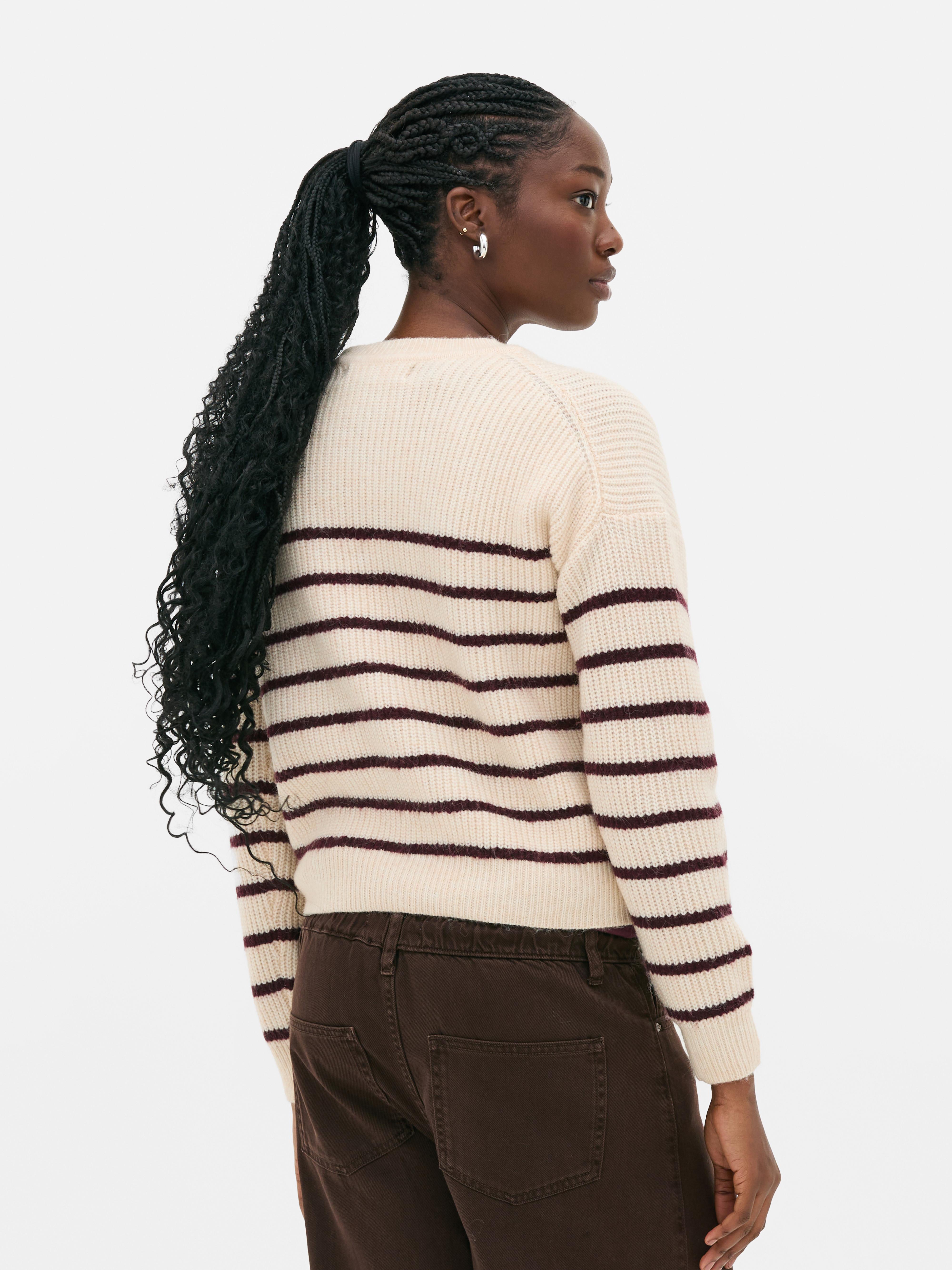 Ribbed Crew Neck Jumper