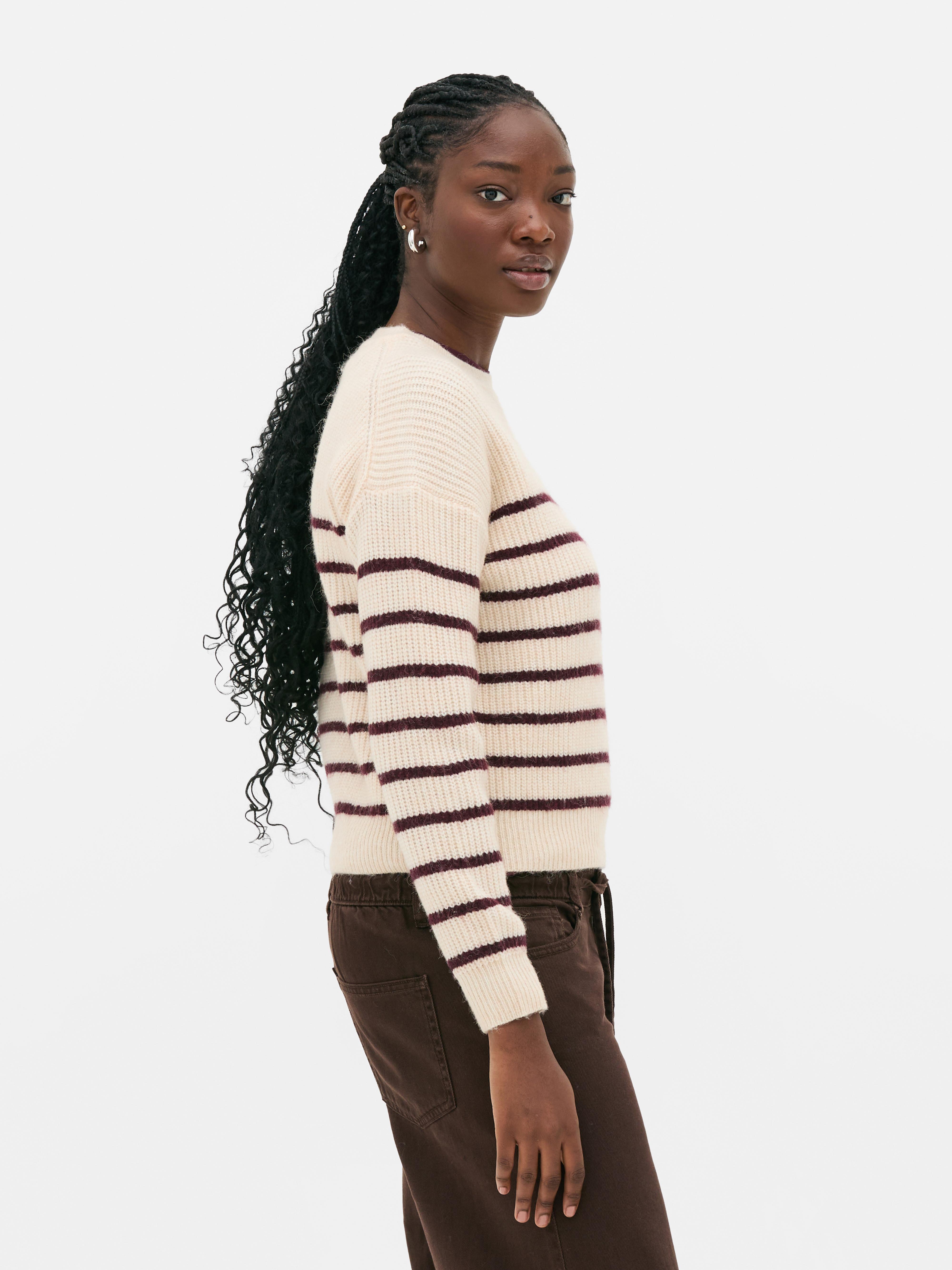 Ribbed Crew Neck Jumper