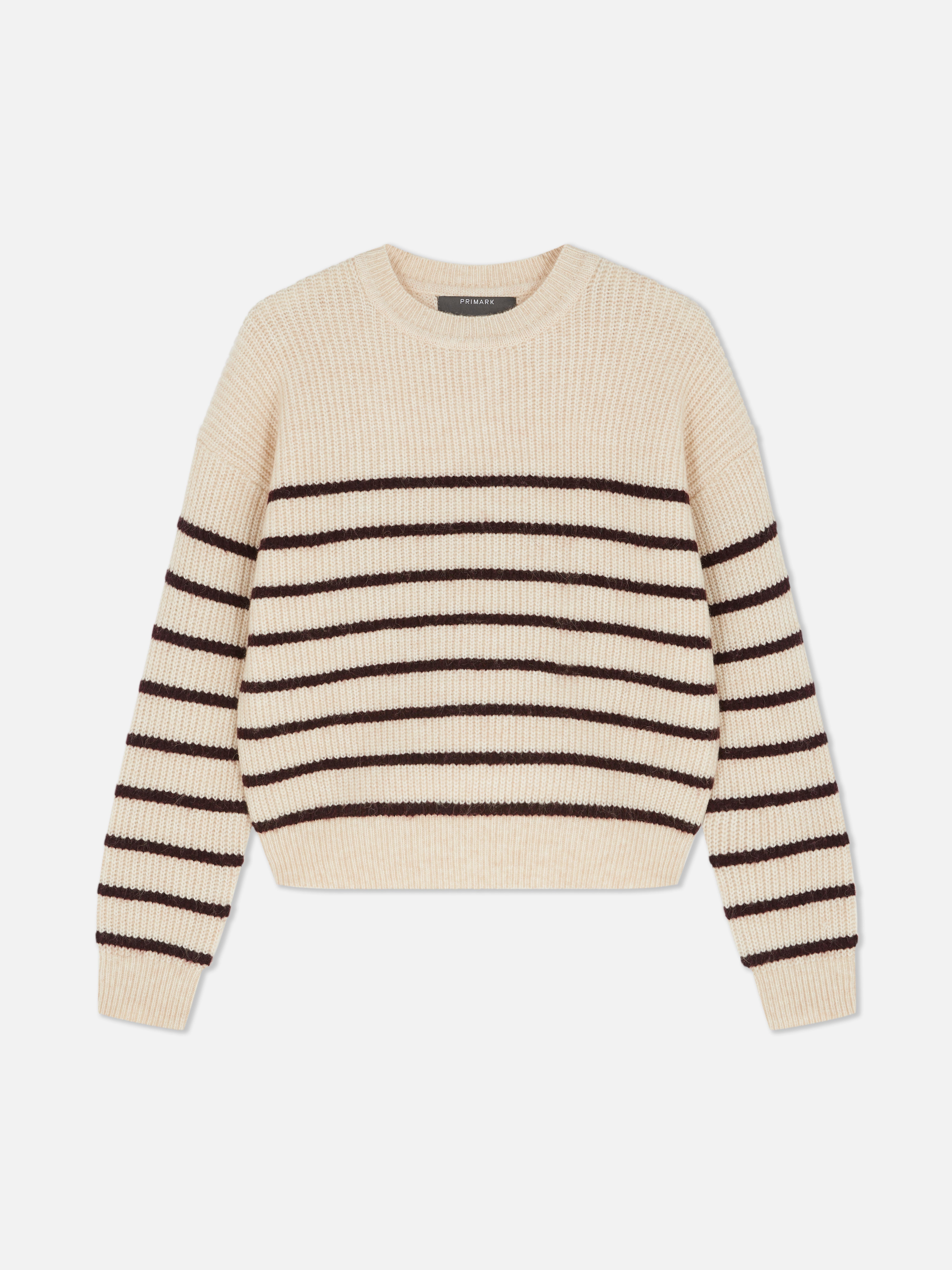 Ribbed Crew Neck Jumper