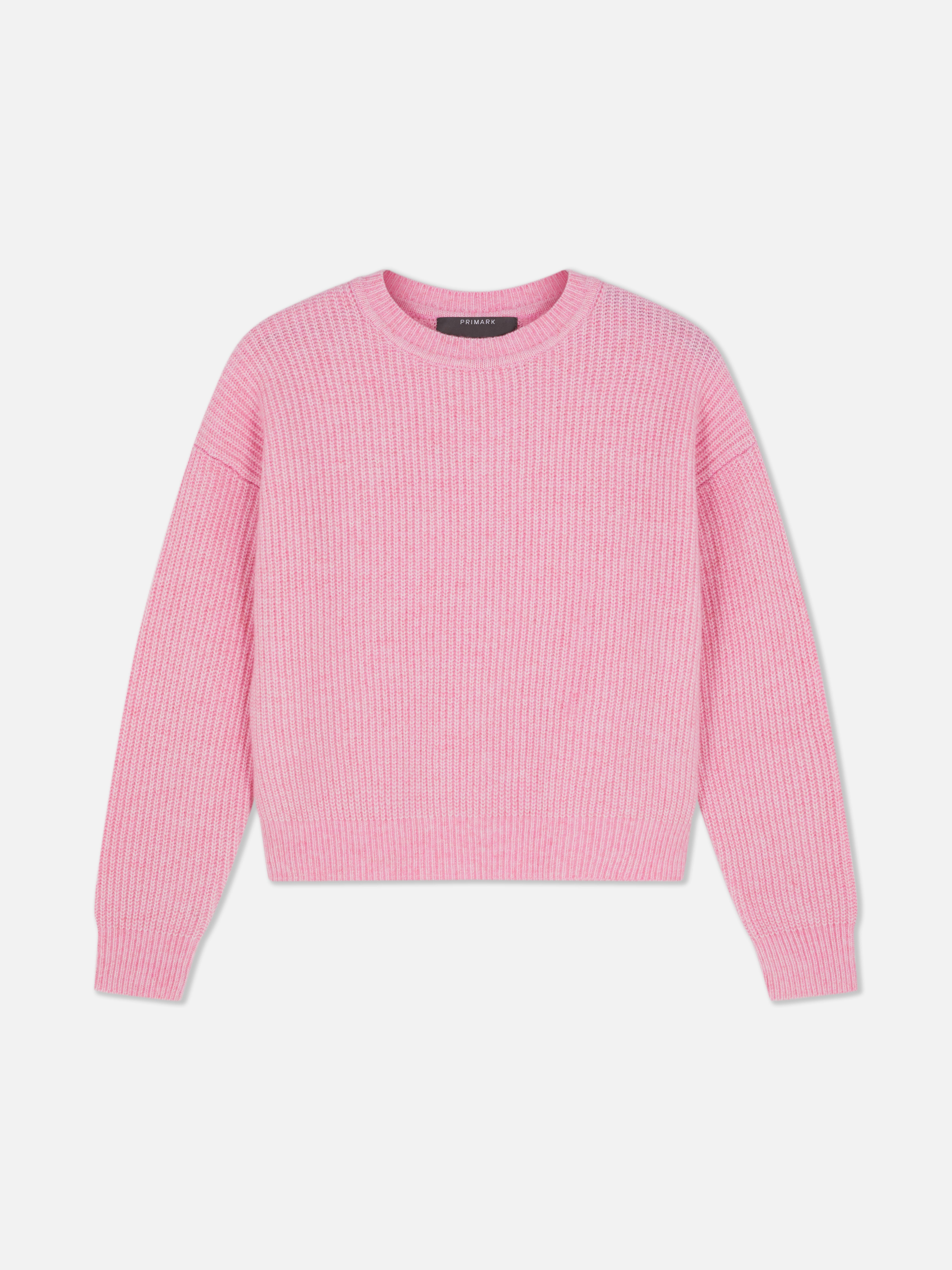 Ribbed Crew Neck Jumper