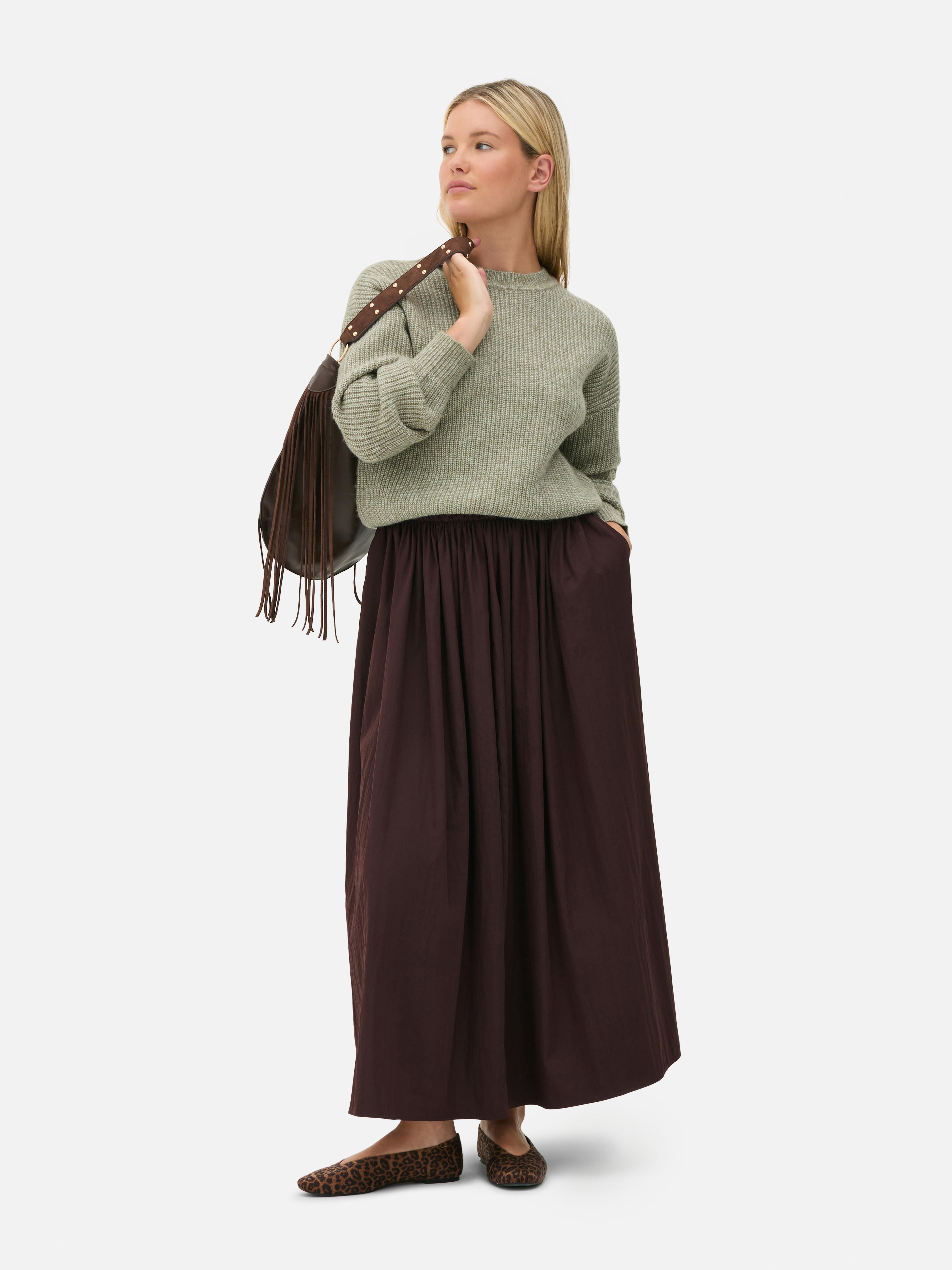 Ribbed Crew Neck Jumper