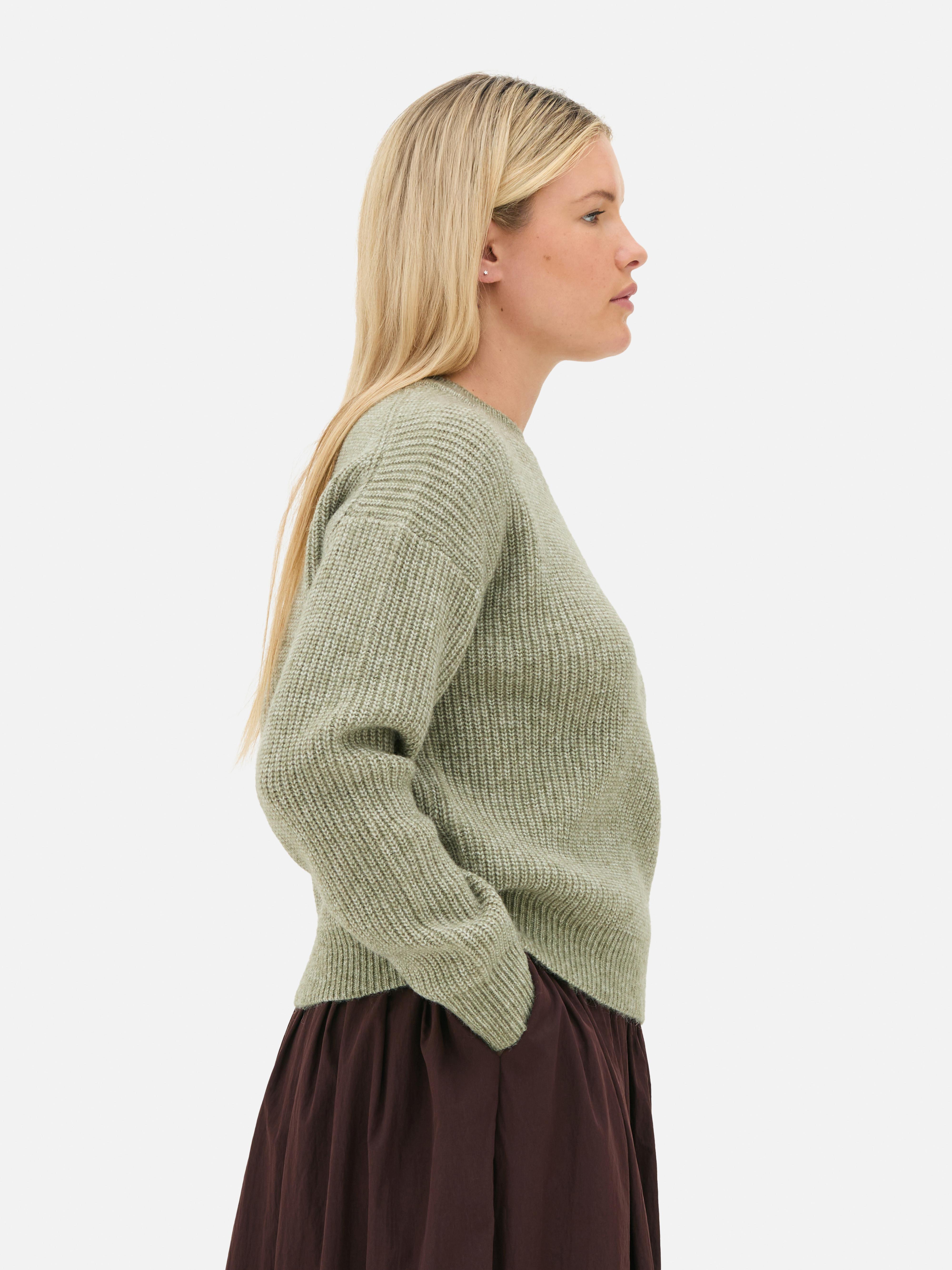 Ribbed Crew Neck Jumper