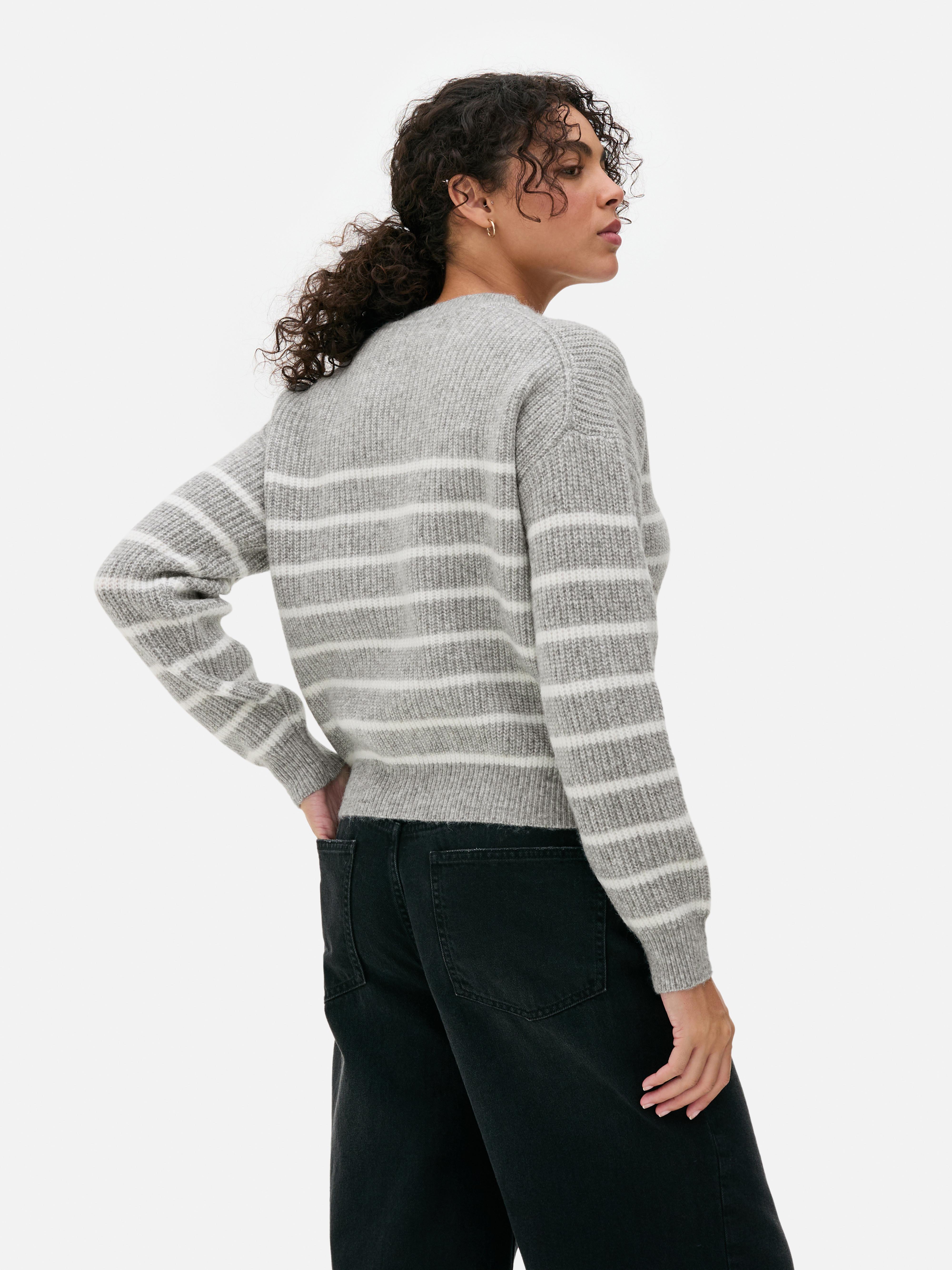 Ribbed Crew Neck Jumper