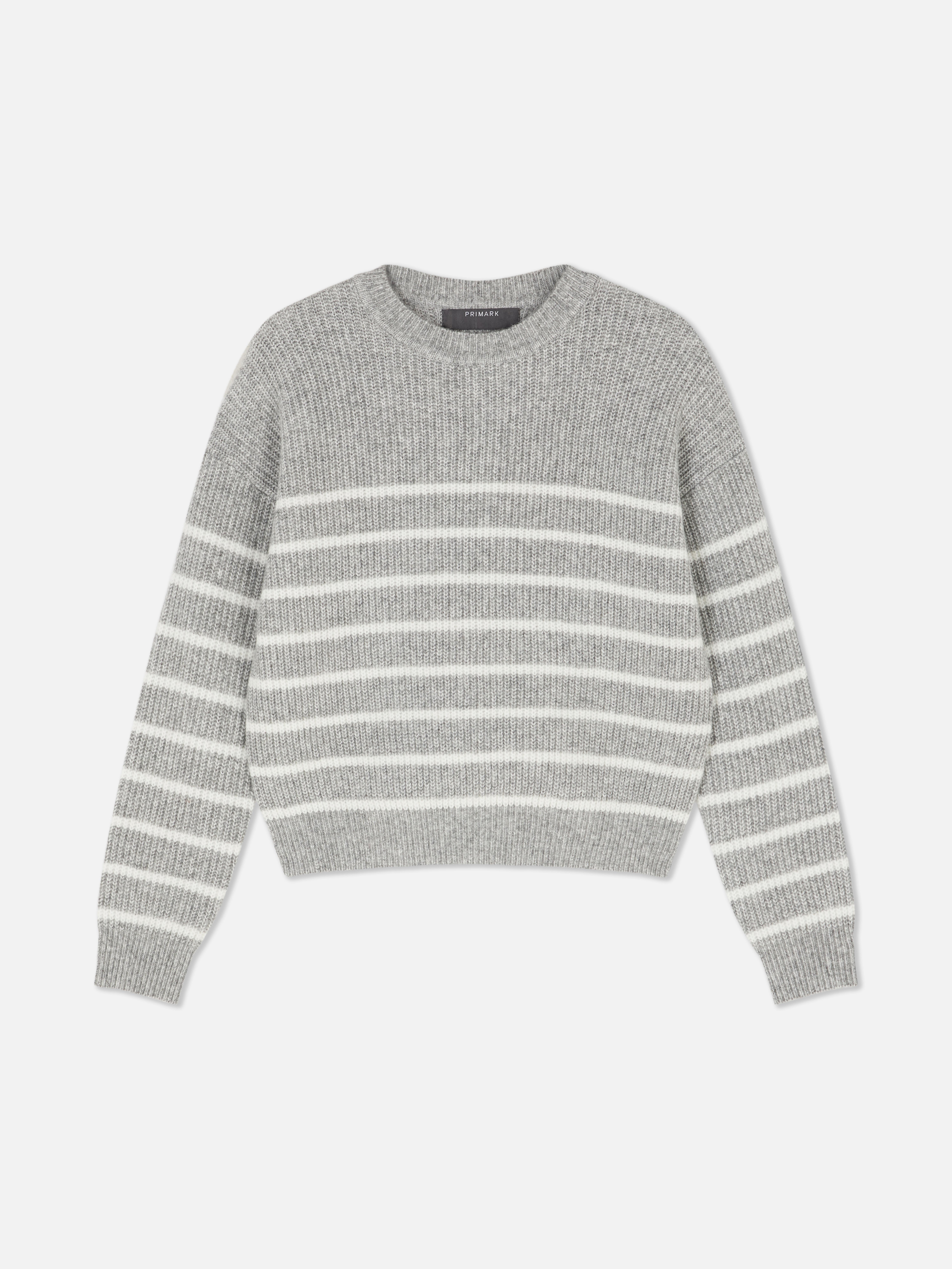 Ribbed Crew Neck Jumper