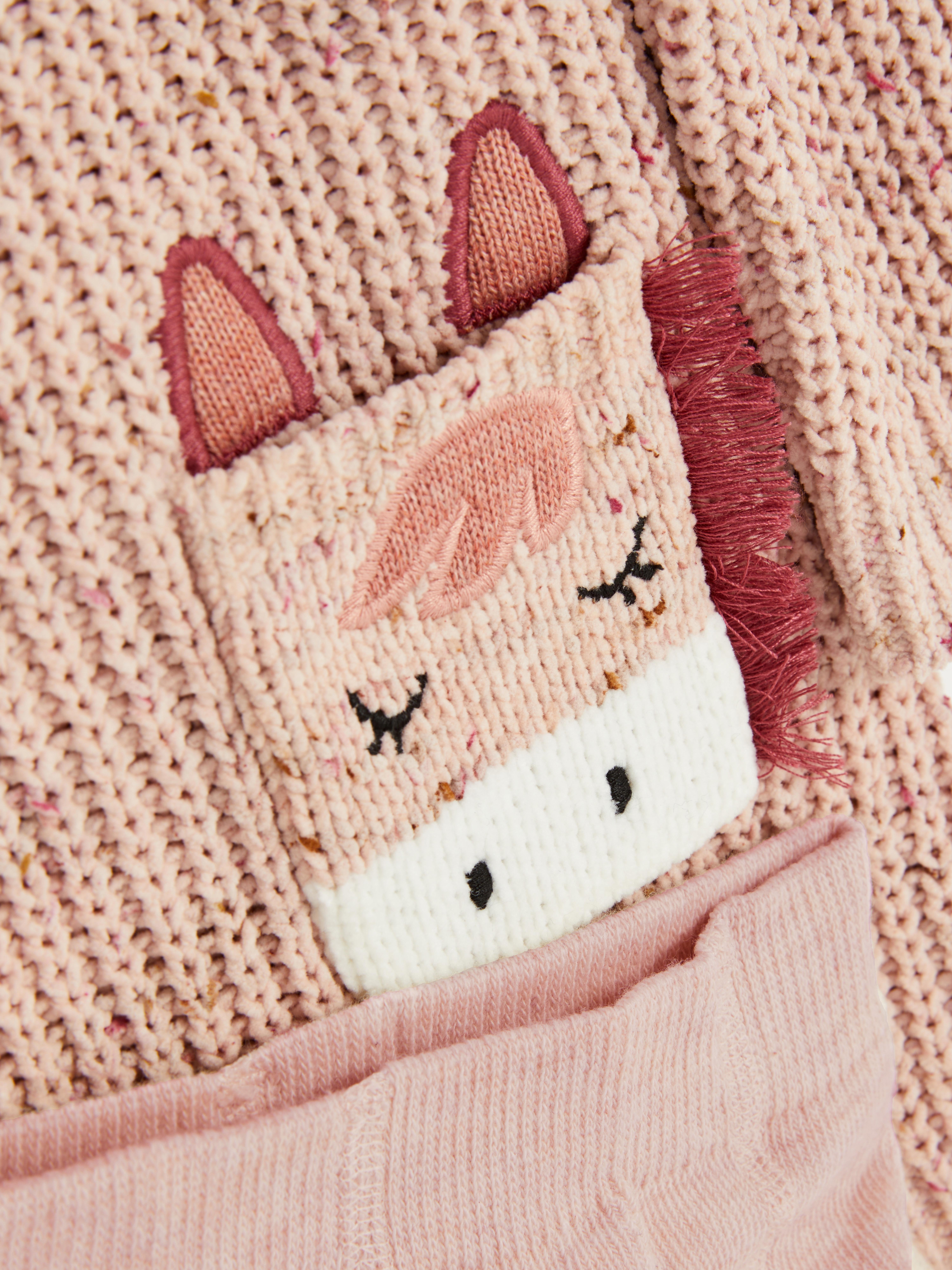 【新品未開封】ROSYLUCE♡ MINICABLESHIRTS KNIT CD Braid Cable Knit Cropped Sweater With Rhinestone Logo