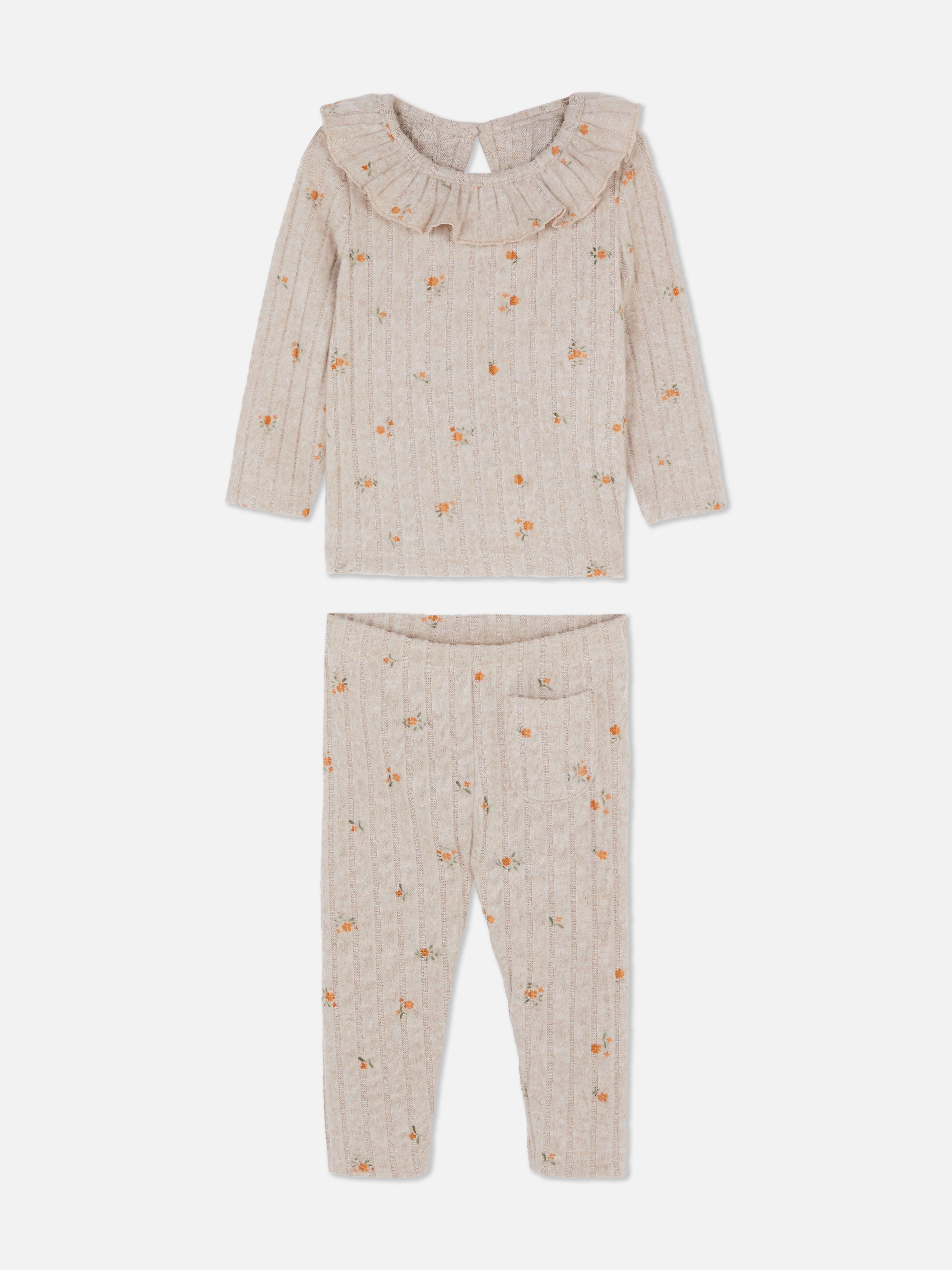 0–36 Monate | Geripptes Set aus Langarmshirt und Leggings