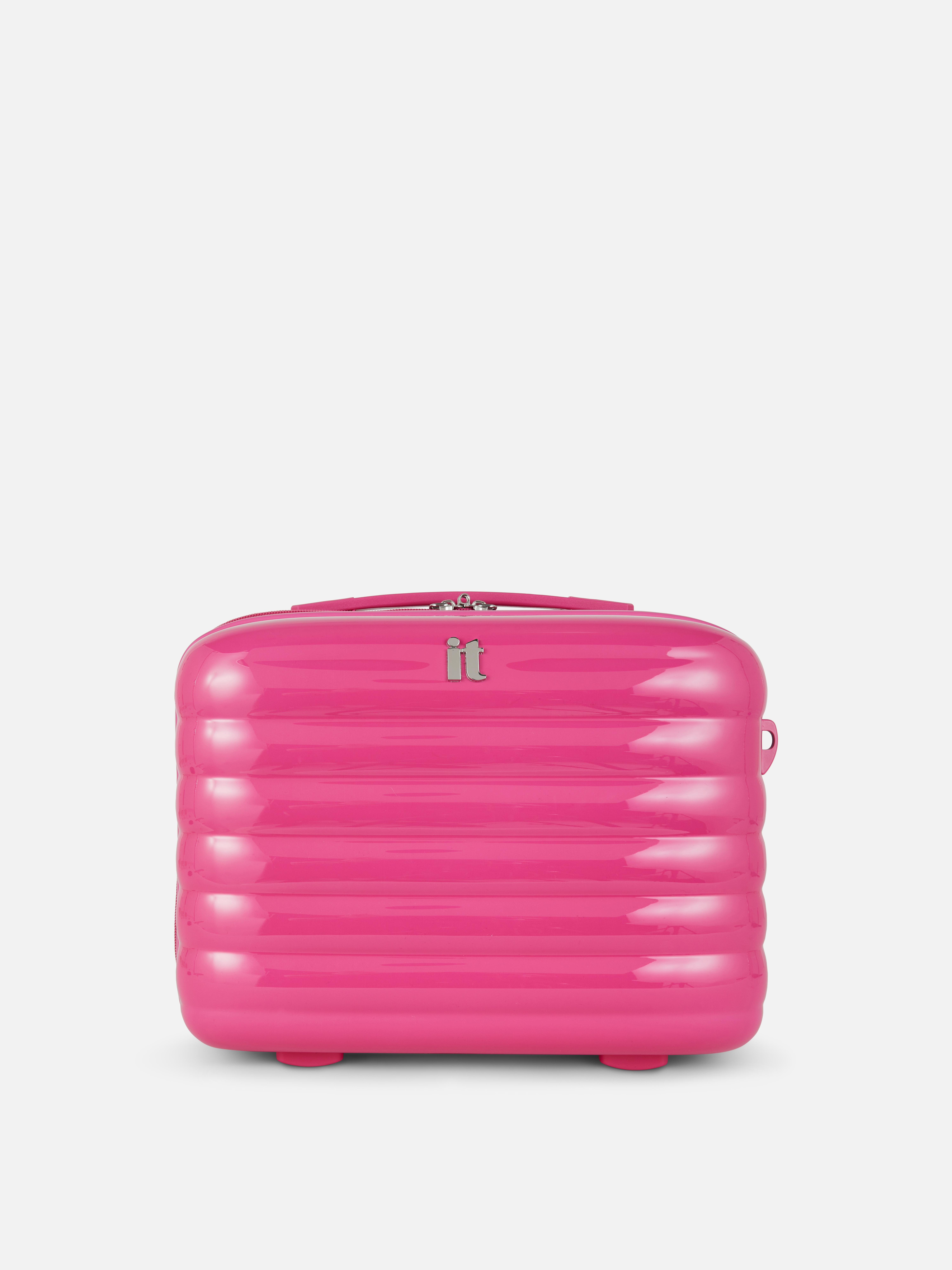 Geribde beautycase met draagriem IT