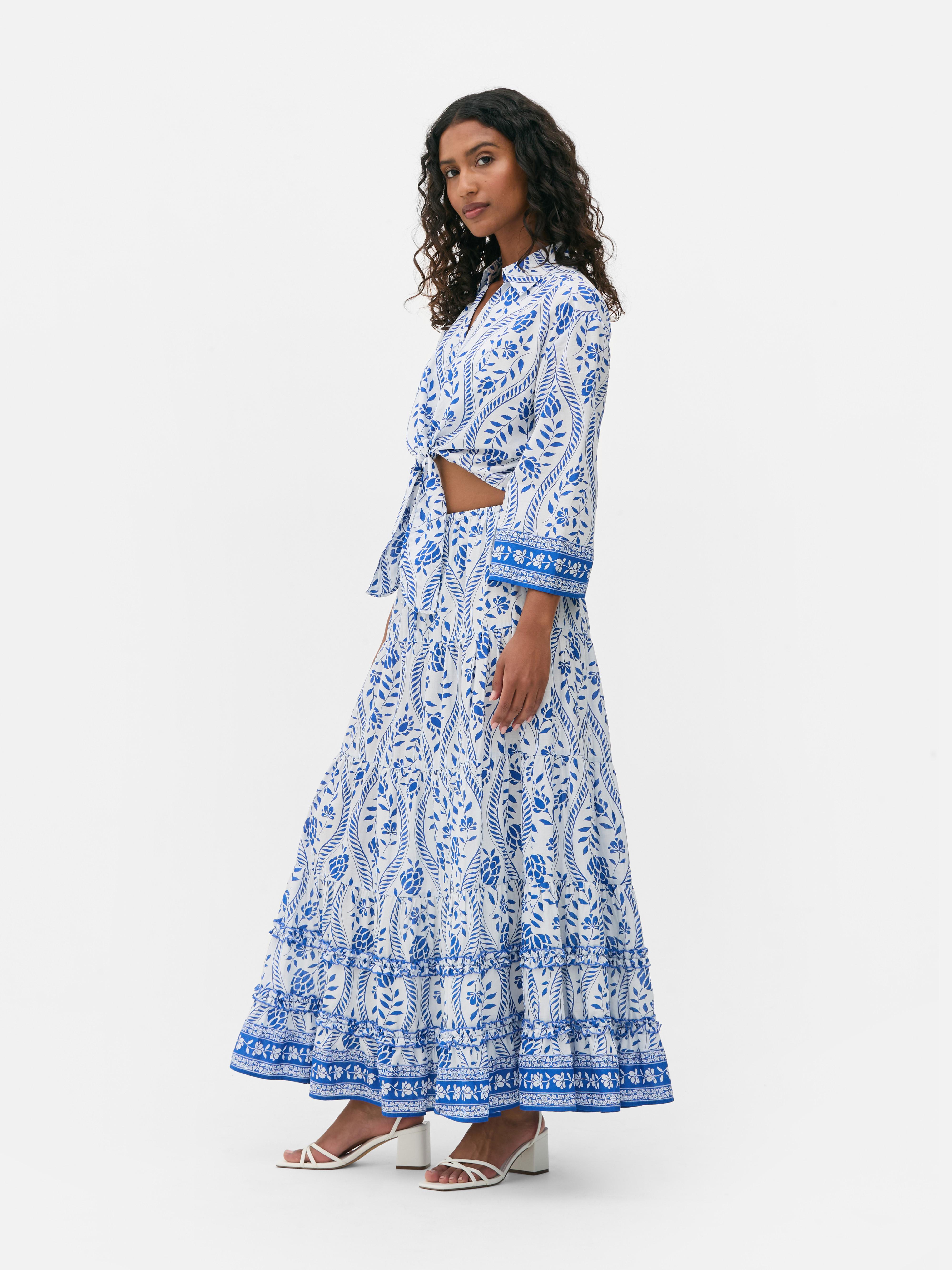 Tiered Maxi Skirt