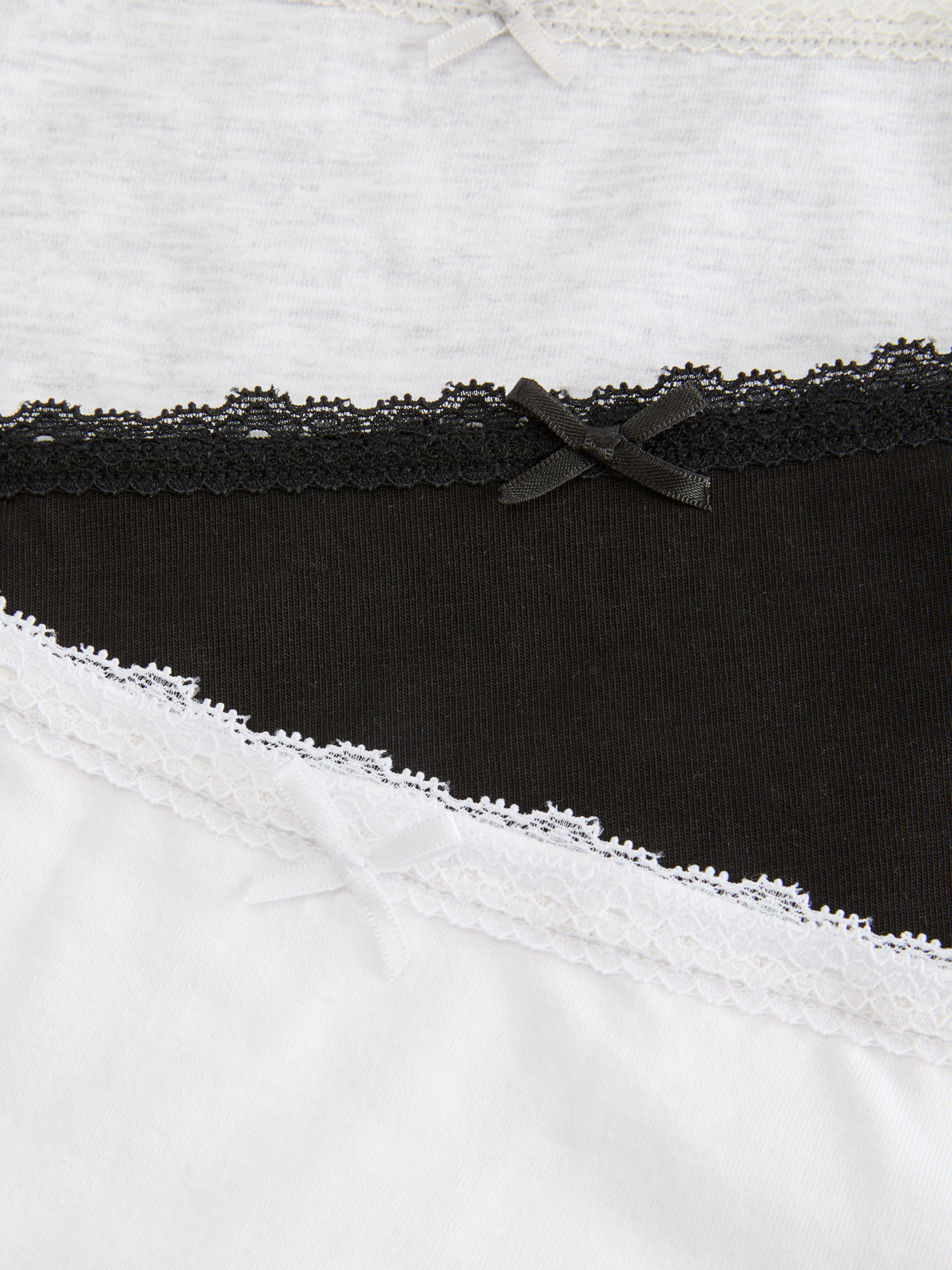 Women's Black 3-Pack Cotton Brazilian Briefs