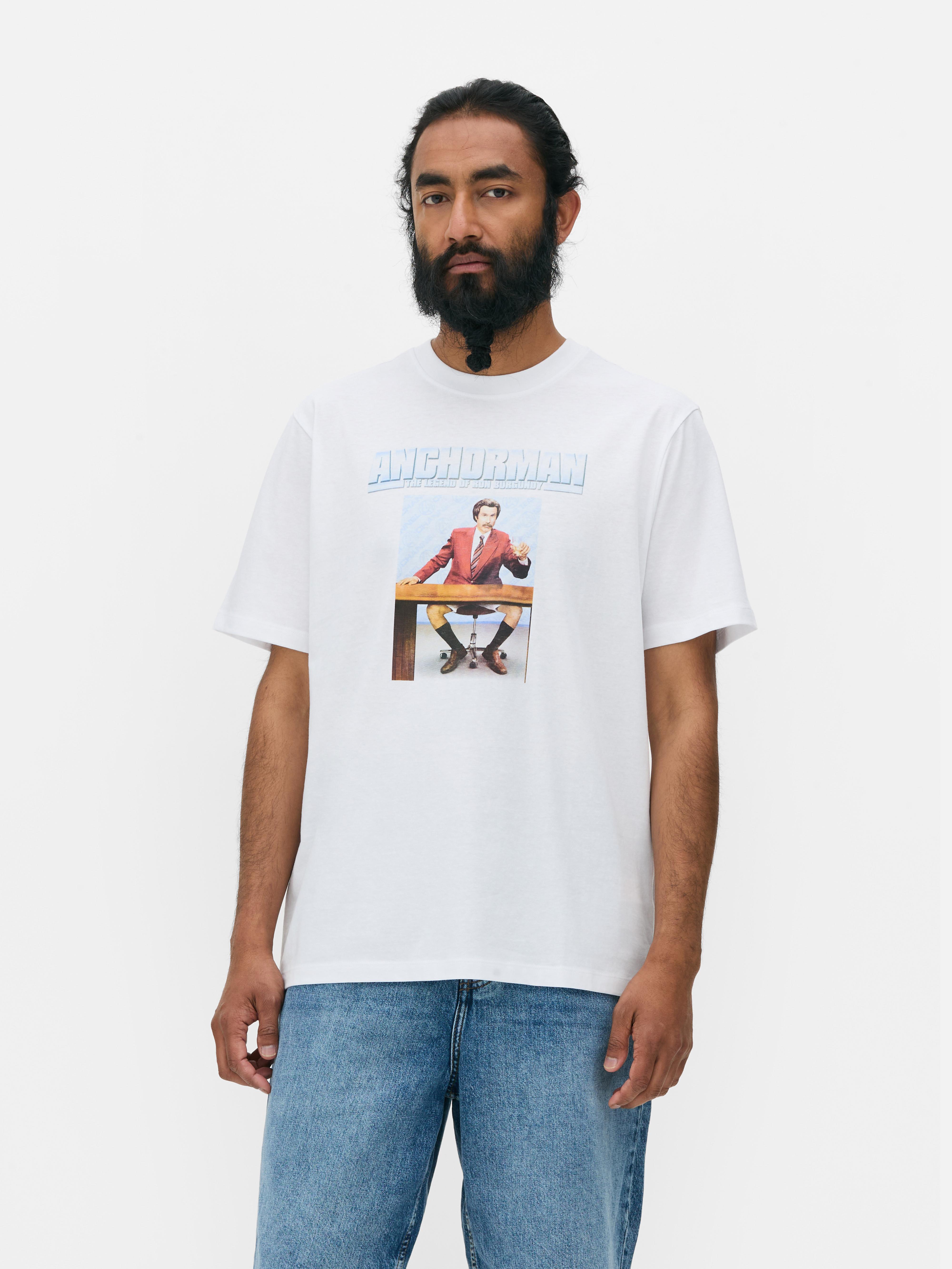 „Anchorman“ T-Shirt mit Grafik