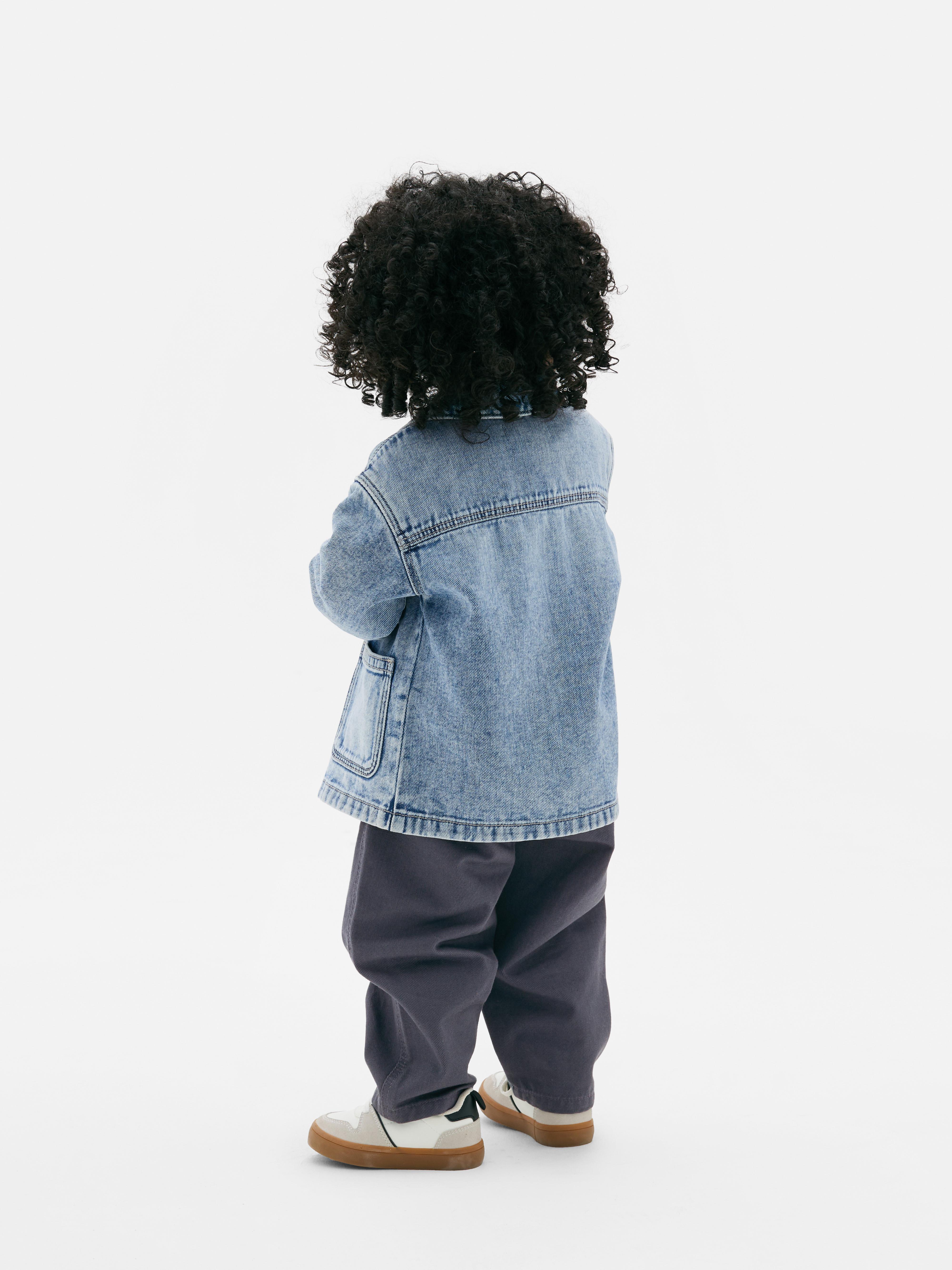 0-36mths | T-Shirt, Trousers and Denim Shacket Set