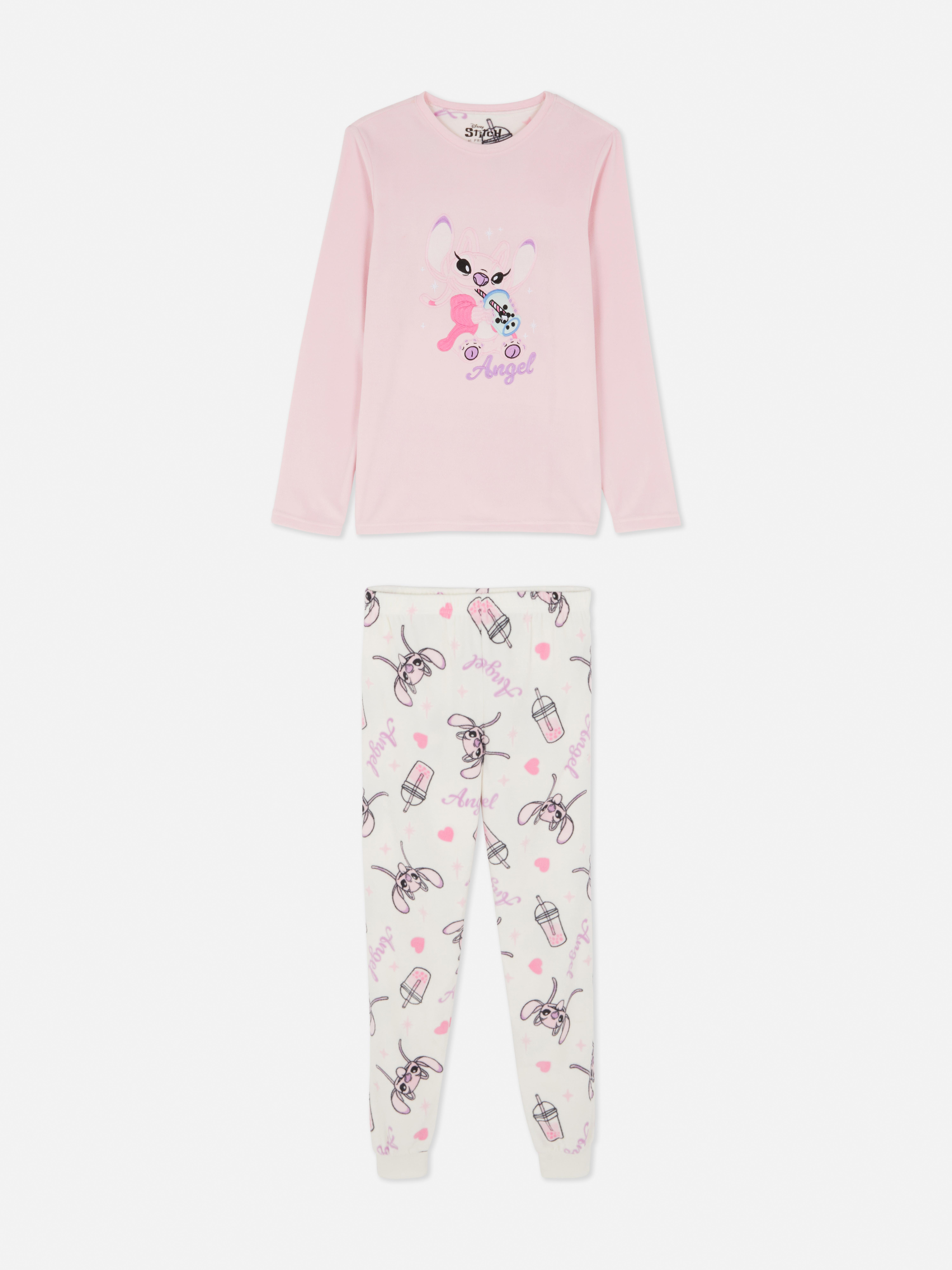 5-15yrs | Disney’s Stitch Angel Fleece Pajamas
