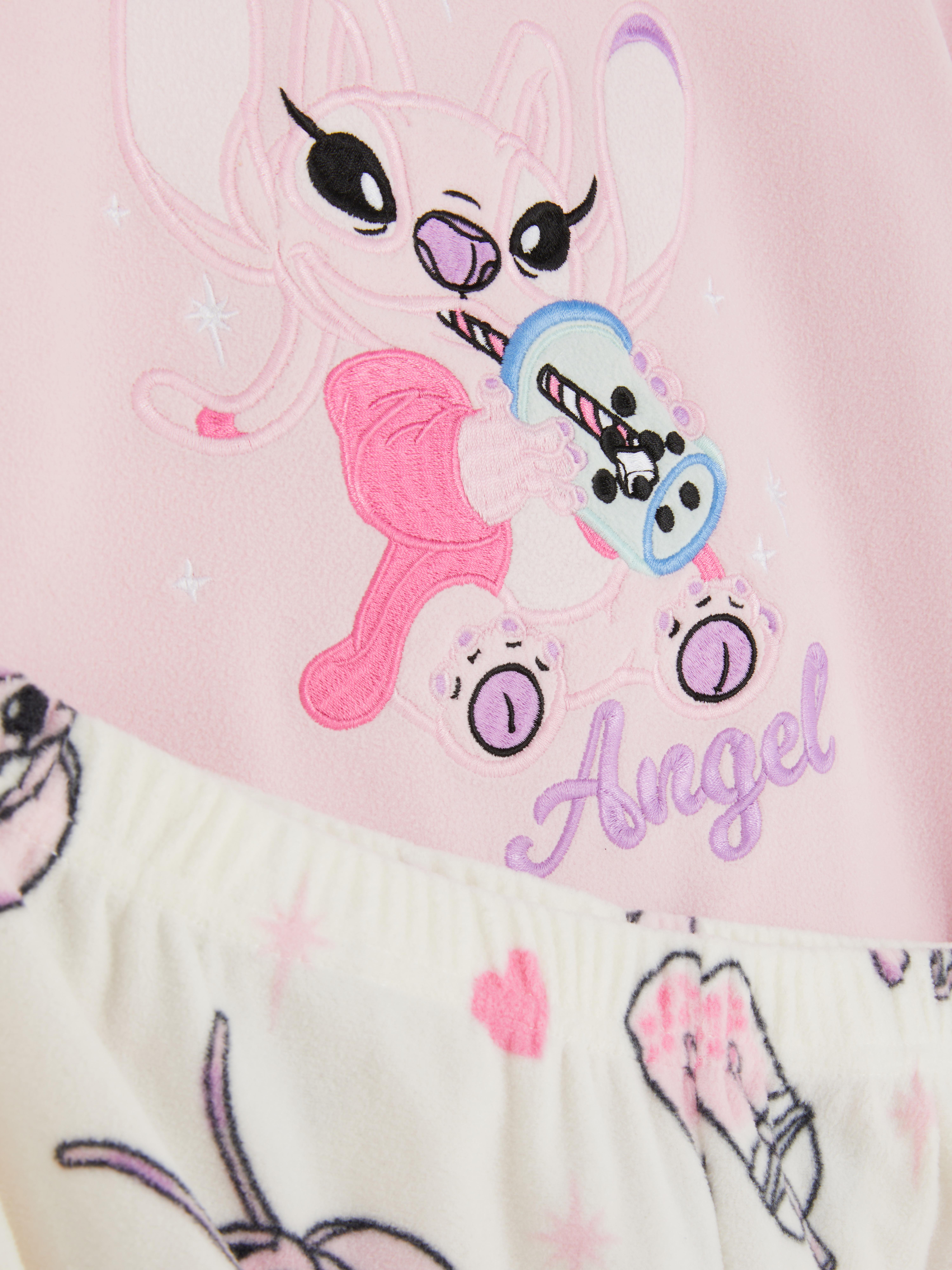 5-15yrs | Disney’s Stitch Angel Fleece Pajamas