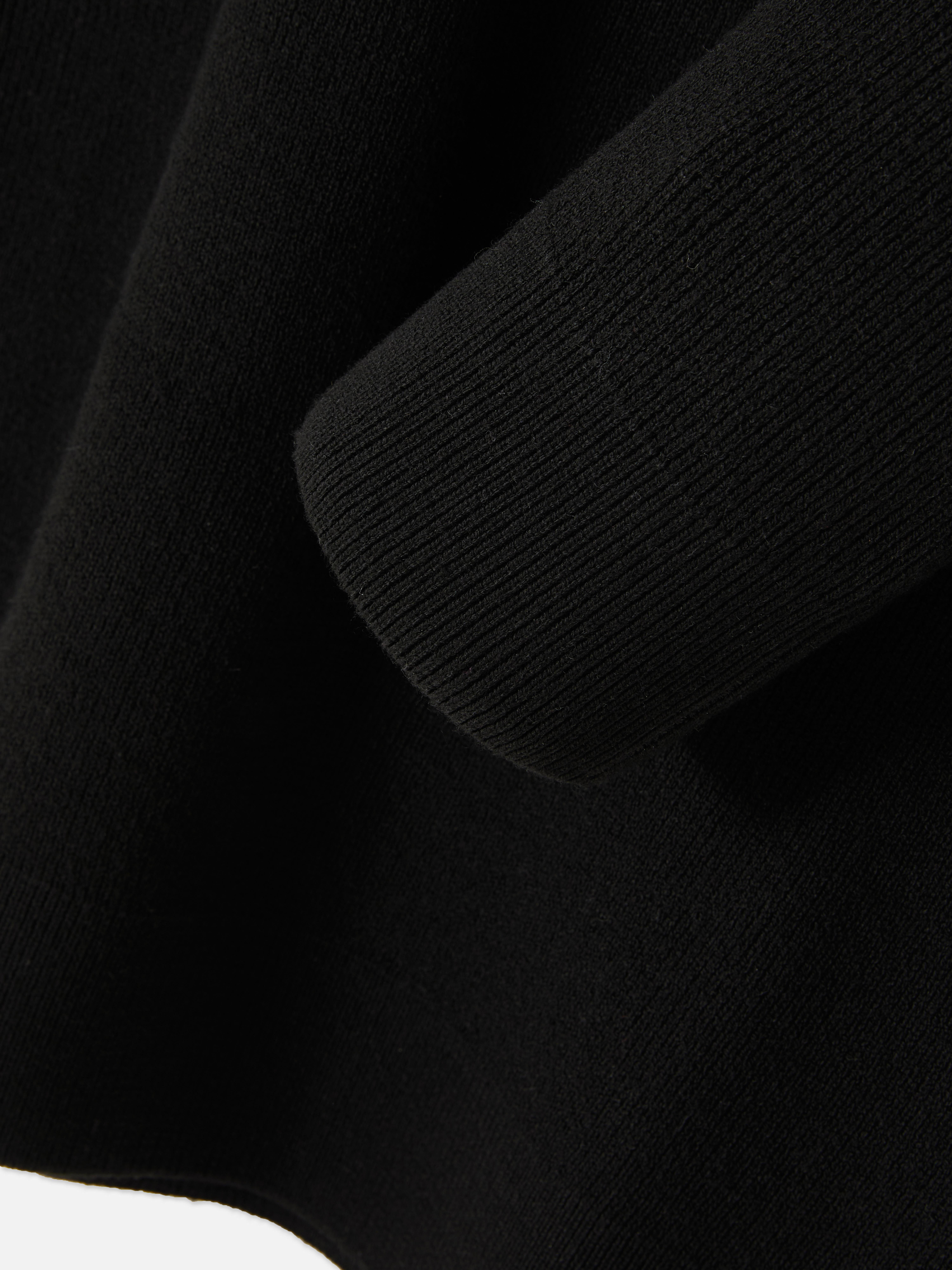 Gerippter Pullover mit Polokragen