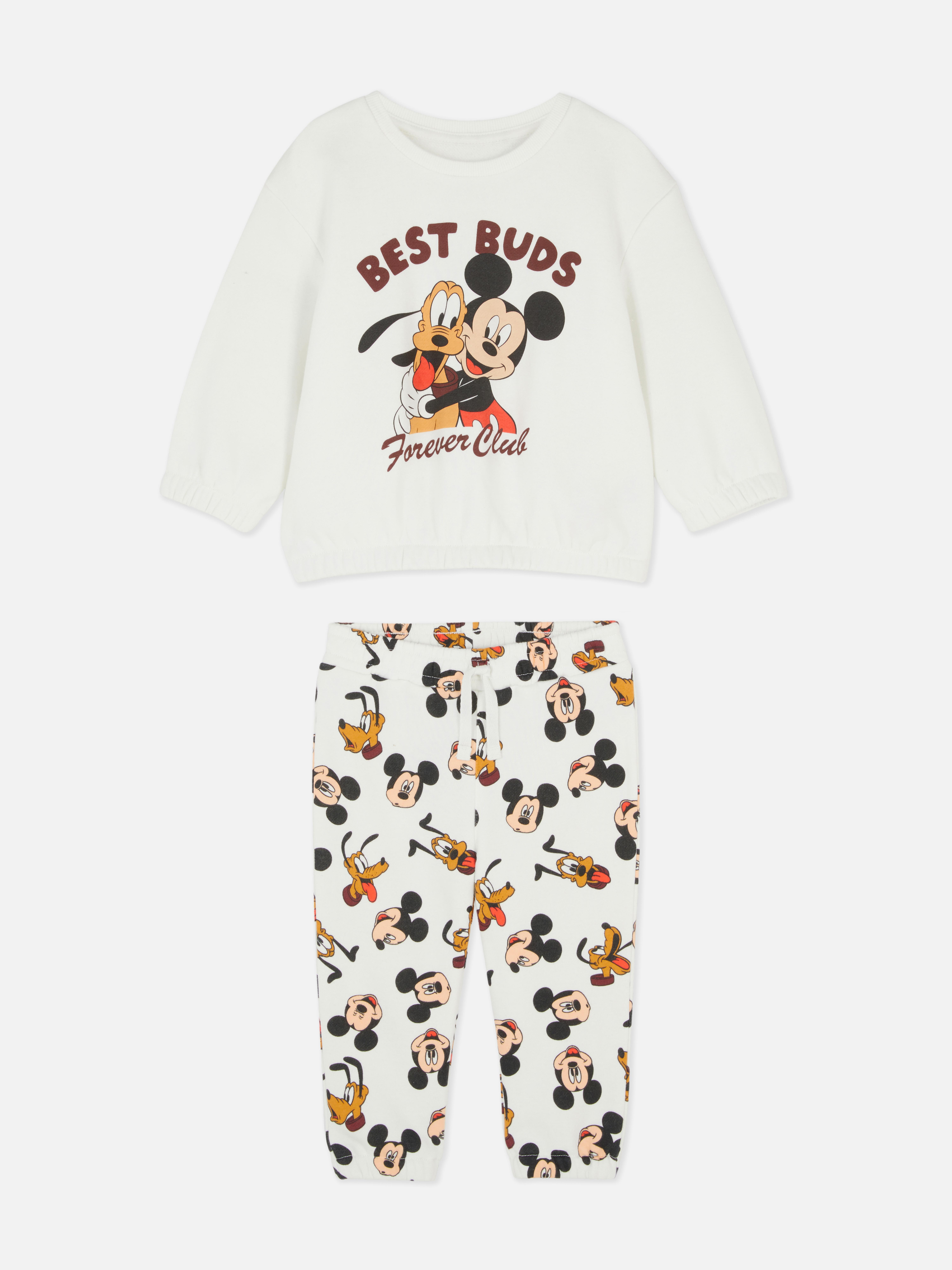 0-36mths | Disney’s Mickey Mouse and Pluto Sweatshirt and Joggers Set