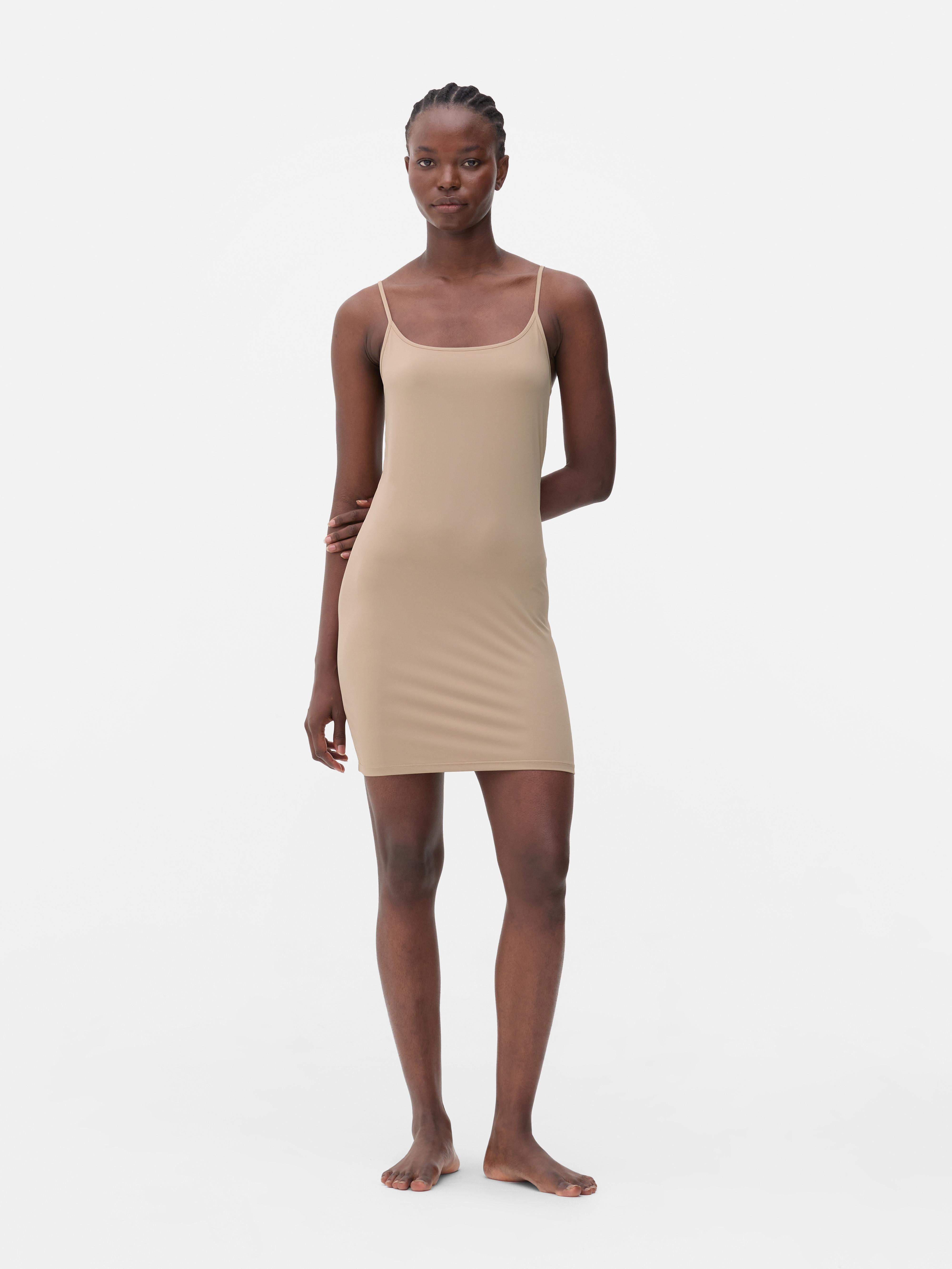 Vestido-combinação modelador alças