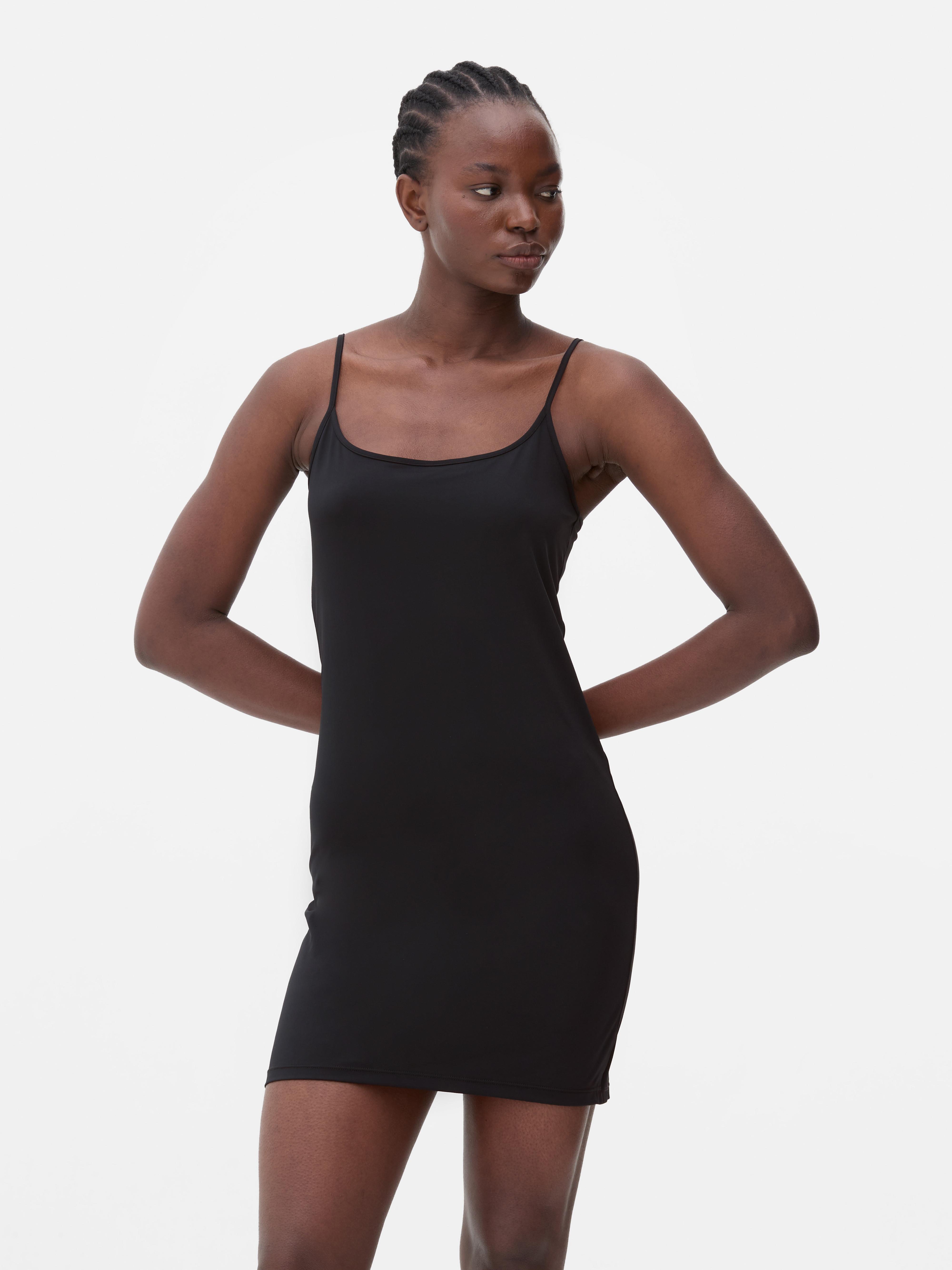Vestido-combinação modelador alças