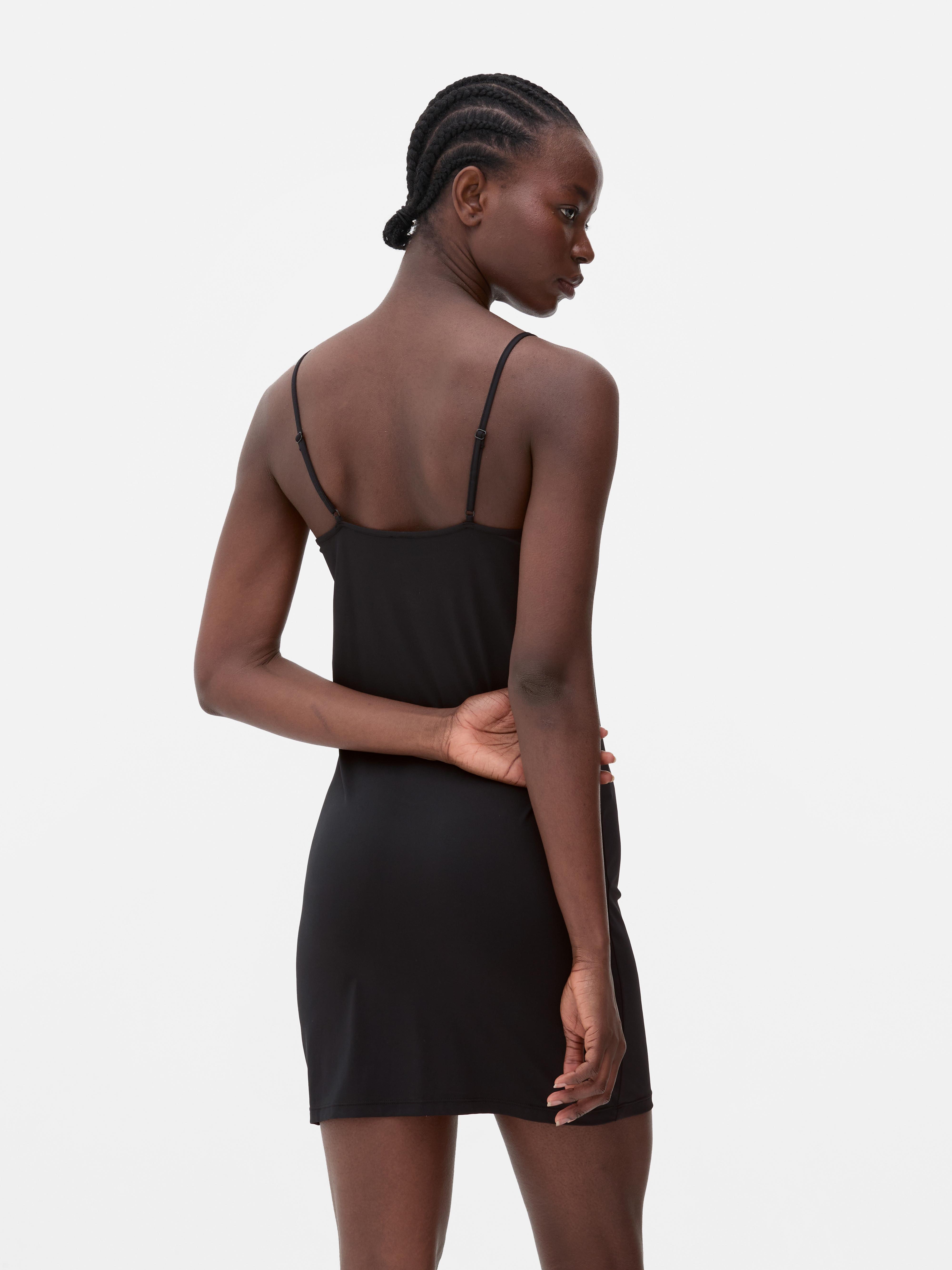 Vestido-combinação modelador alças