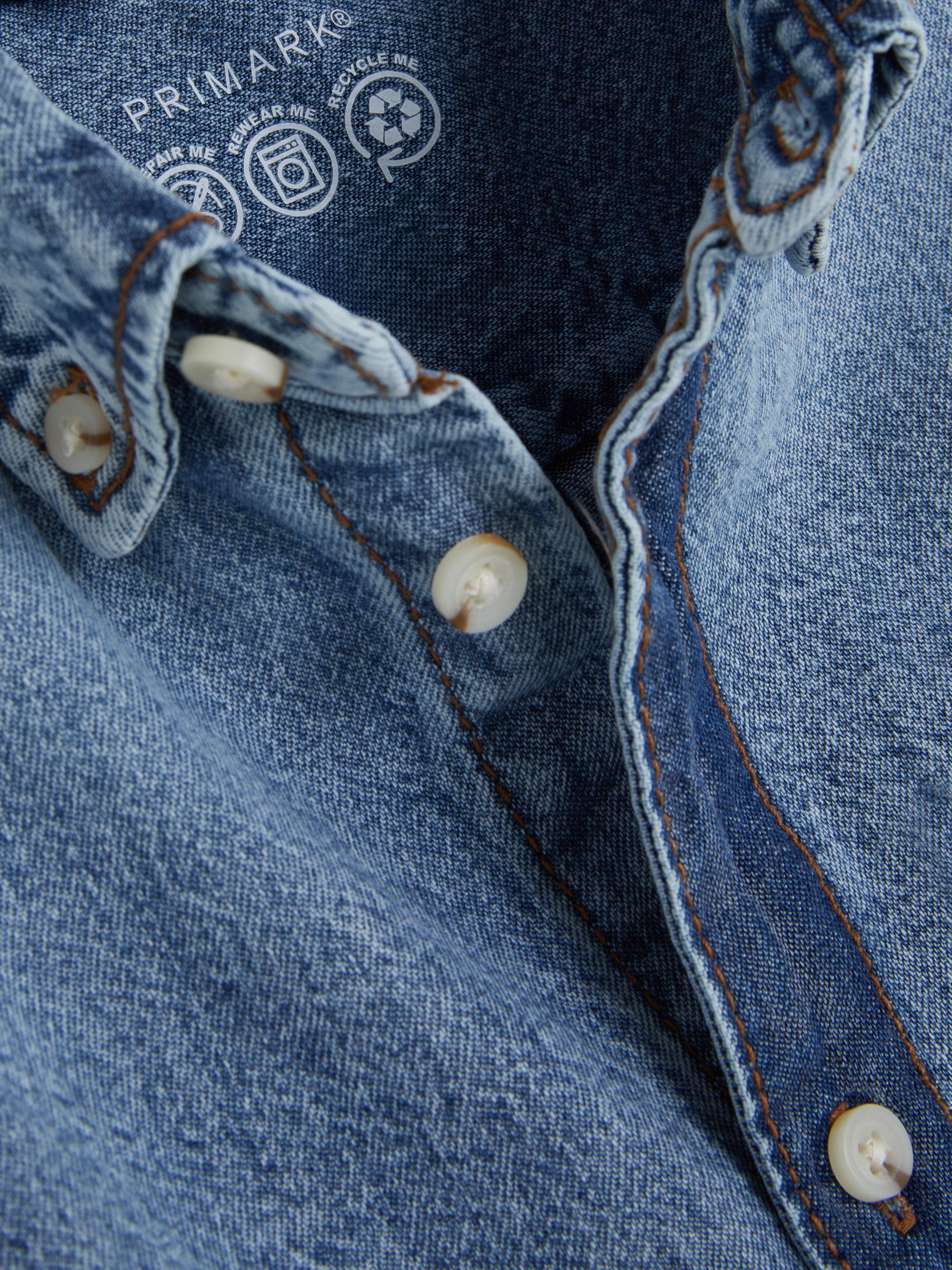 7–15 Jahre | Langärmeliges Jeanshemd