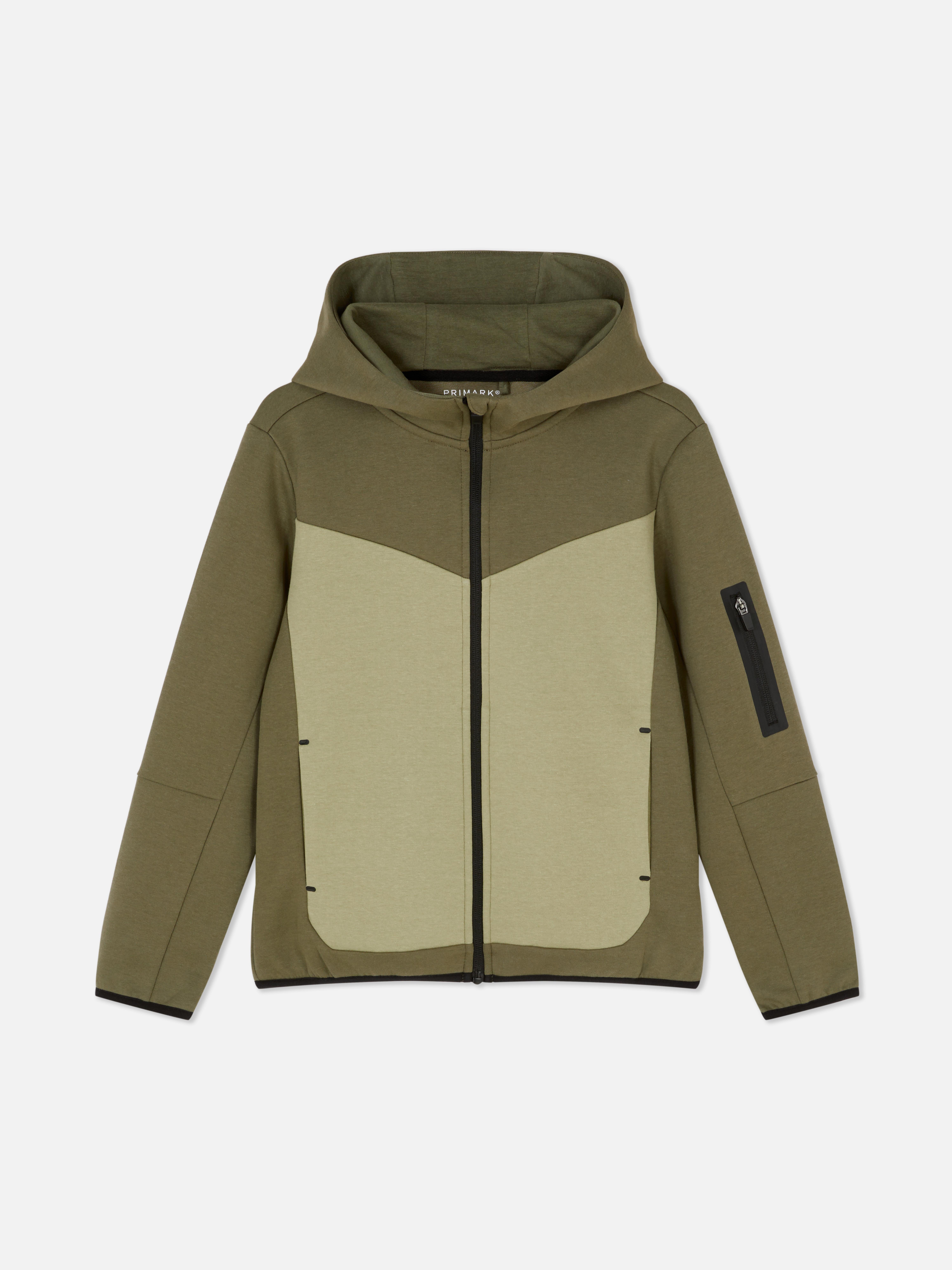 Chaqueta con capucha y cremallera