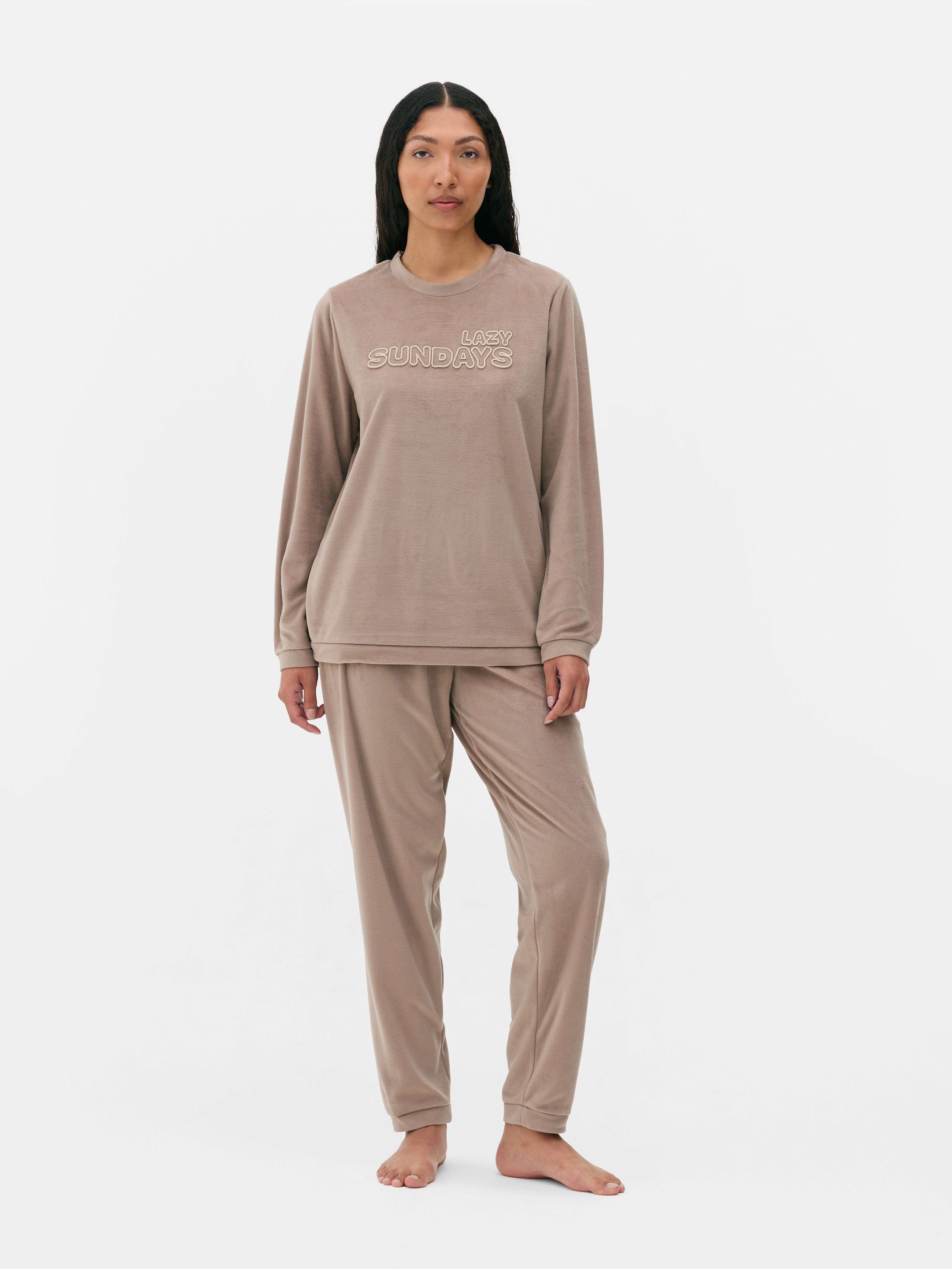 Pyjama en micropolaire Taupe