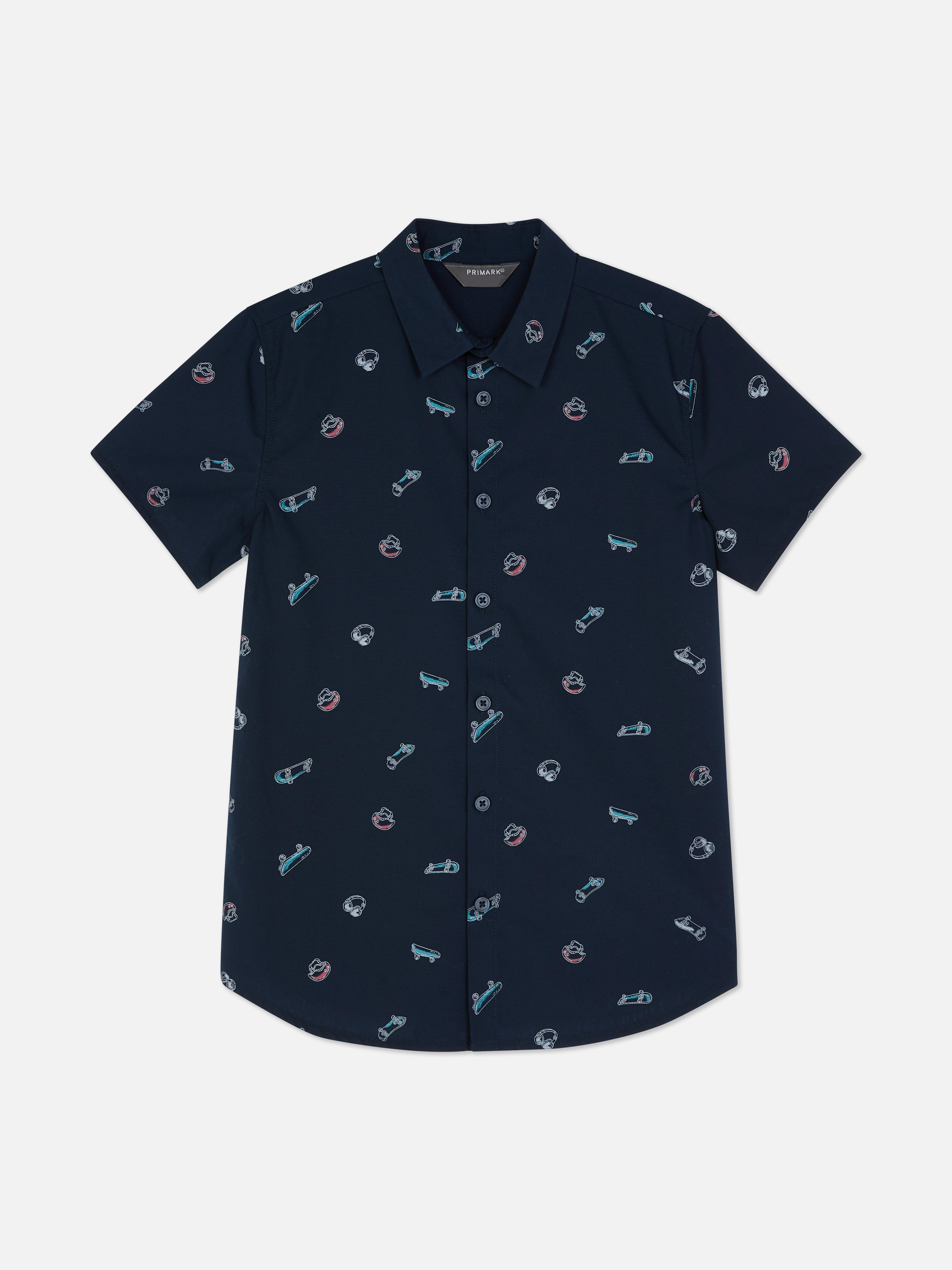 7–15yrs Skateboarding Graphic Shirt