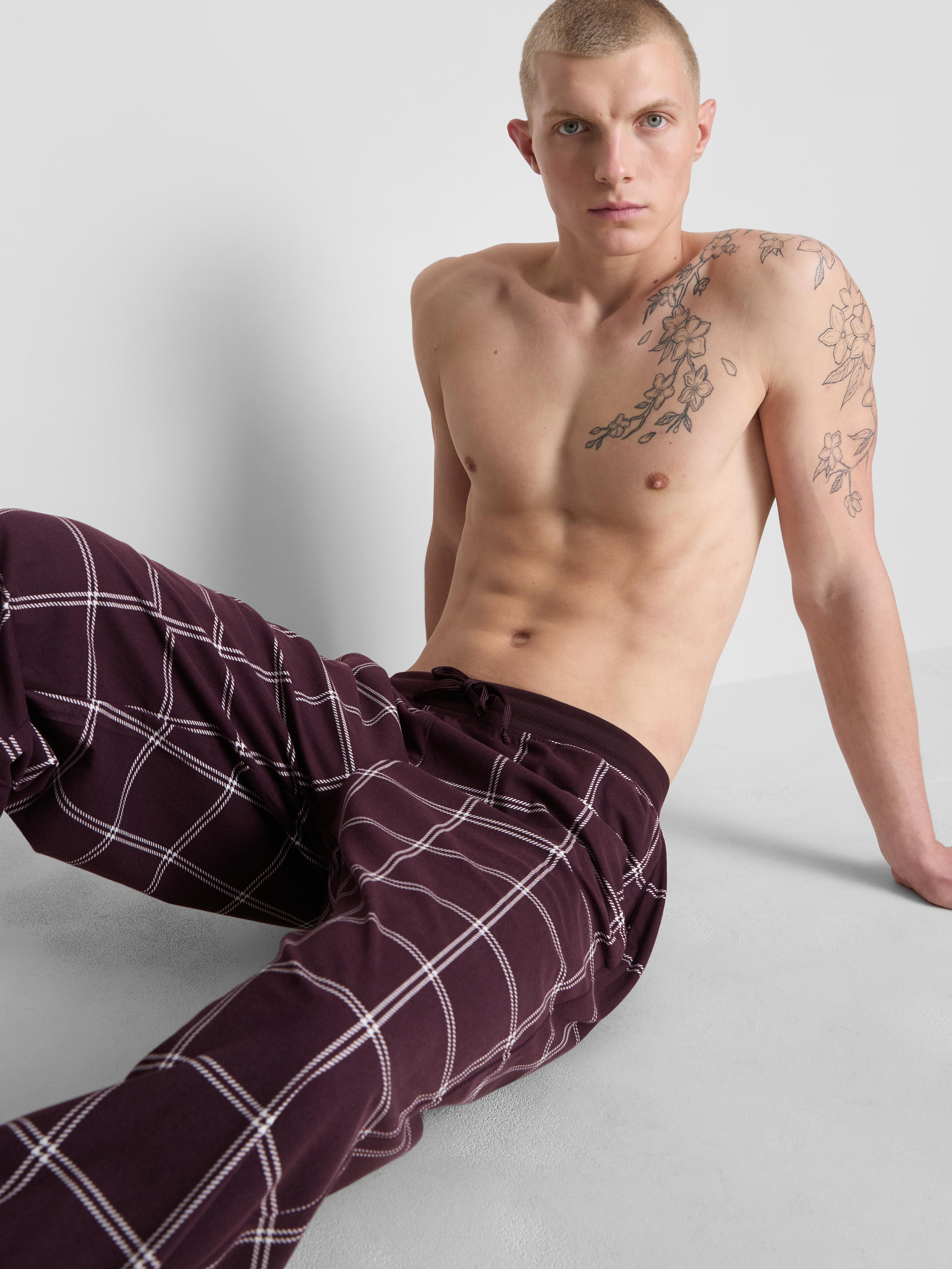 Lot de 2 leggings à carreaux et cordon de serrage