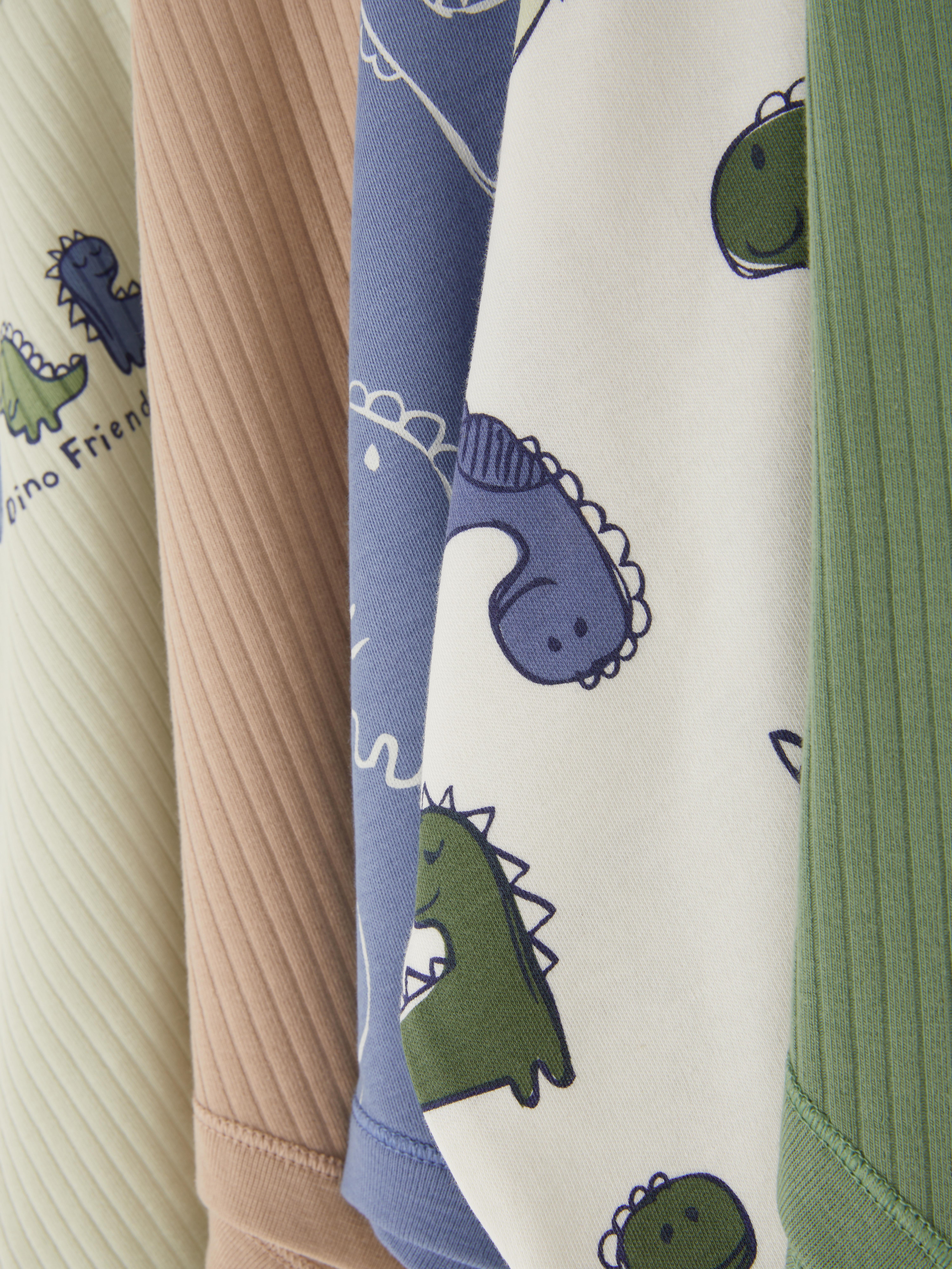 0–36 mois | 5 bodys à manches courtes et motif dinosaure