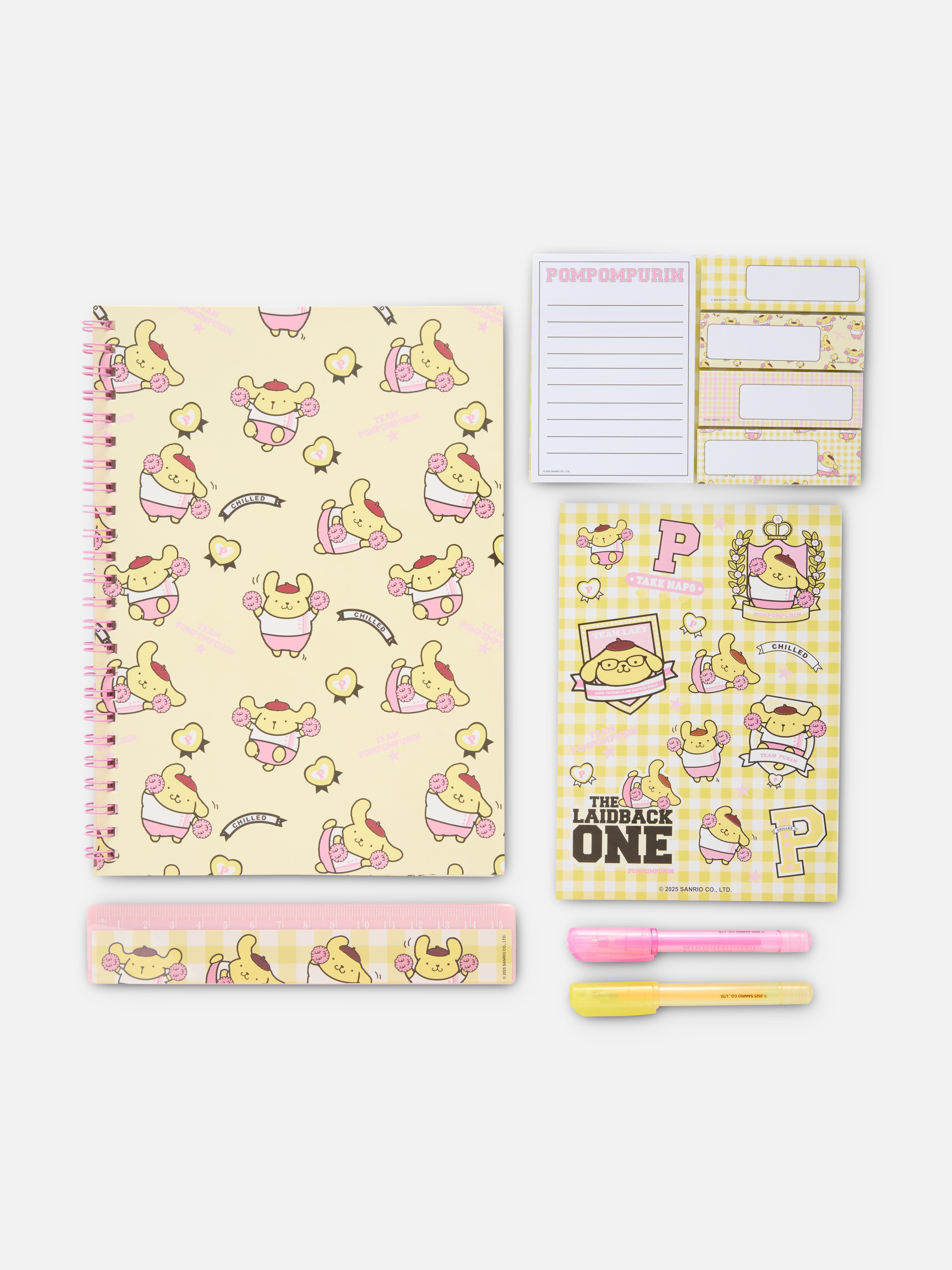 Hello Kitty Pompompurin Stationery Set