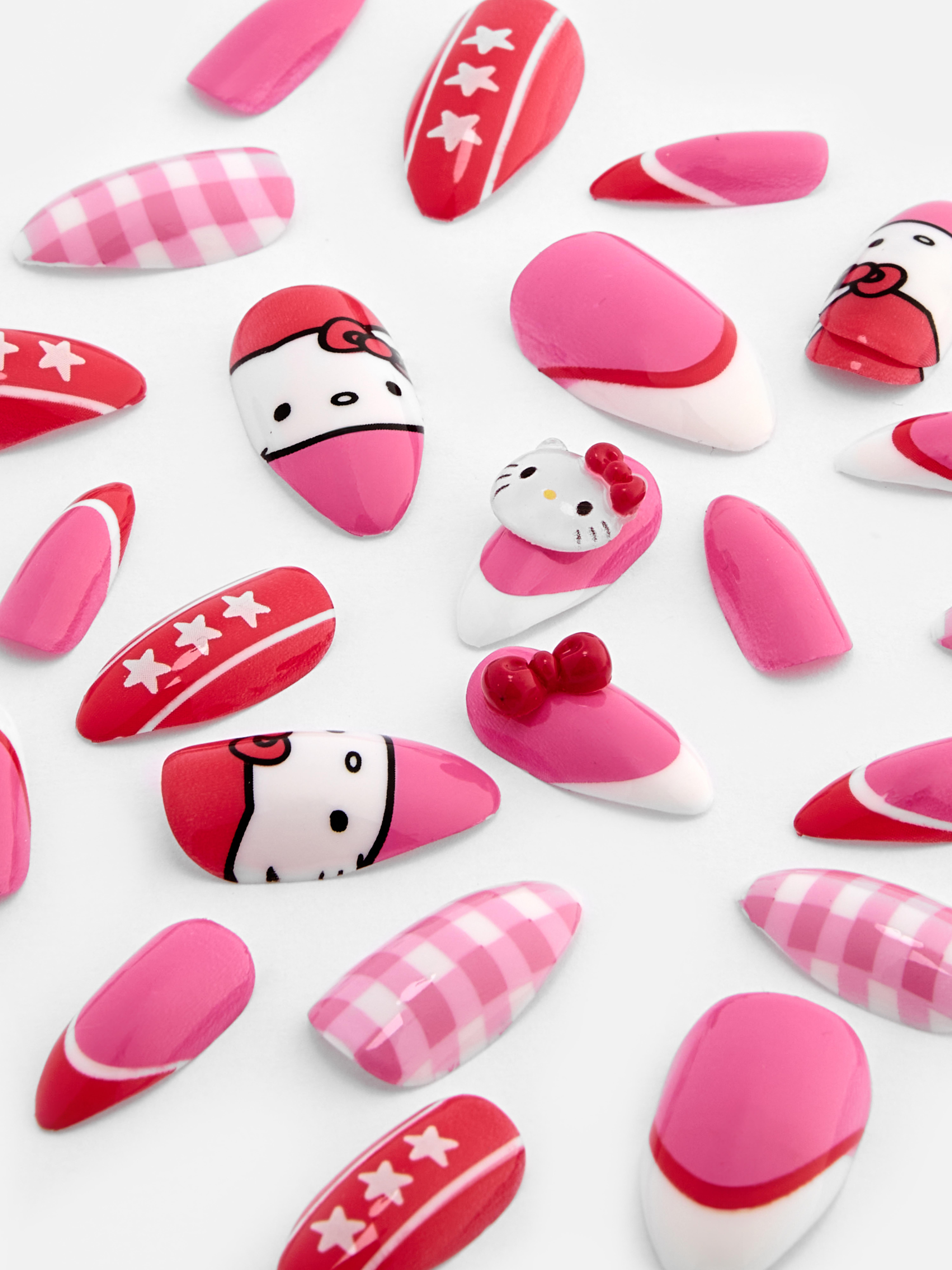 Faux ongles autocollants Hello Kitty