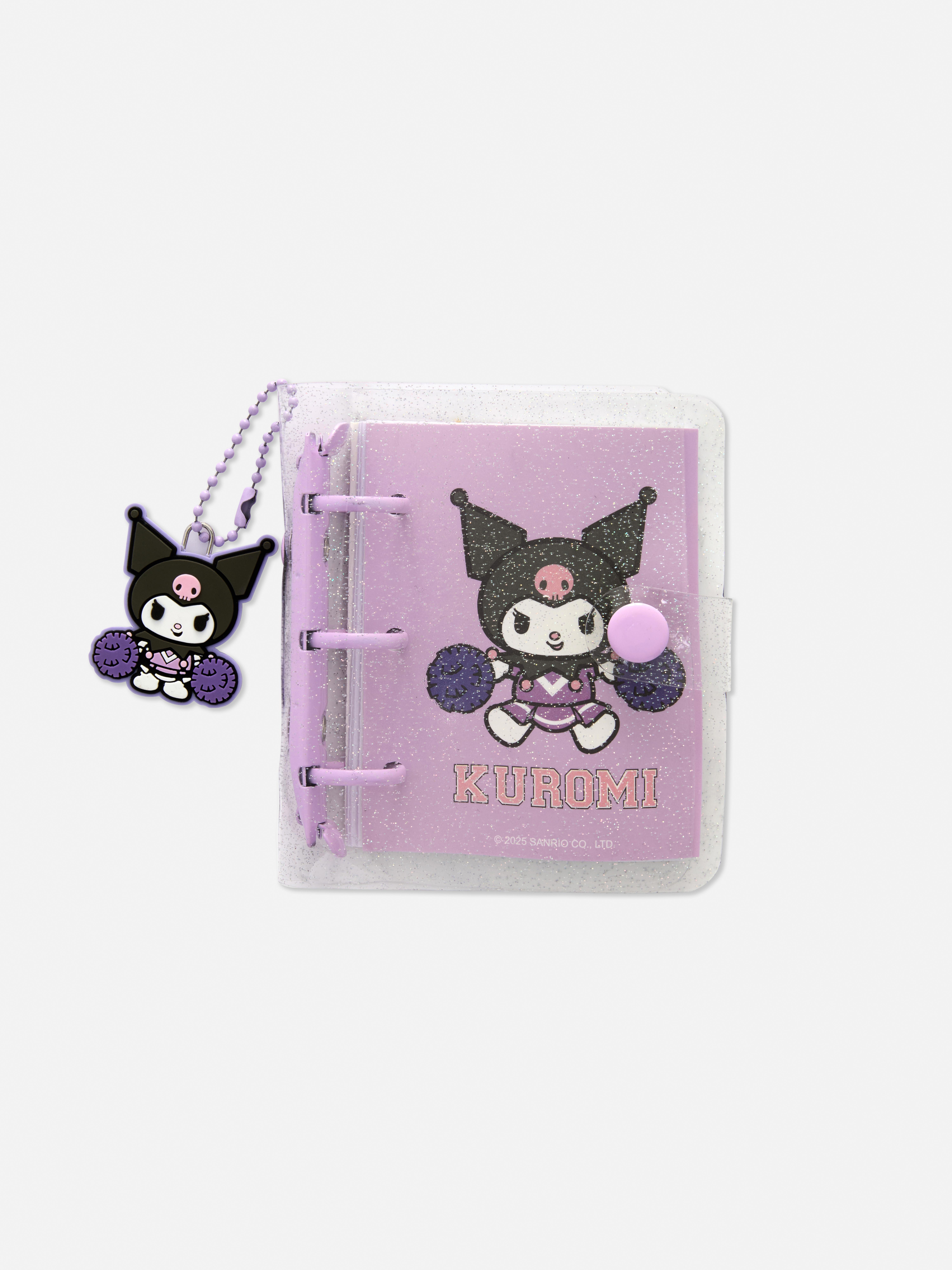 Mini quaderno con clip Kuromi Hello Kitty