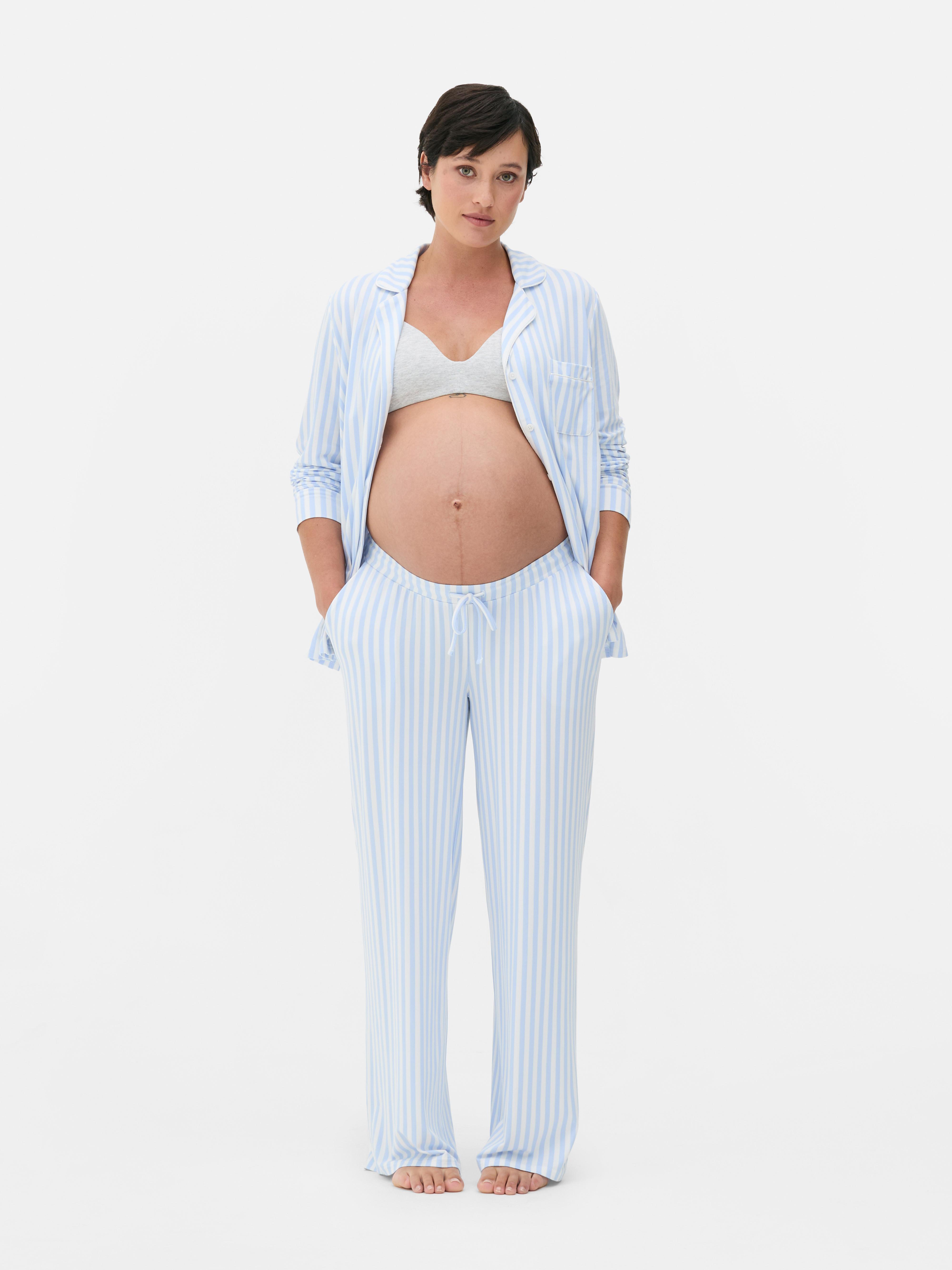 Maternity Striped Pyjama Set