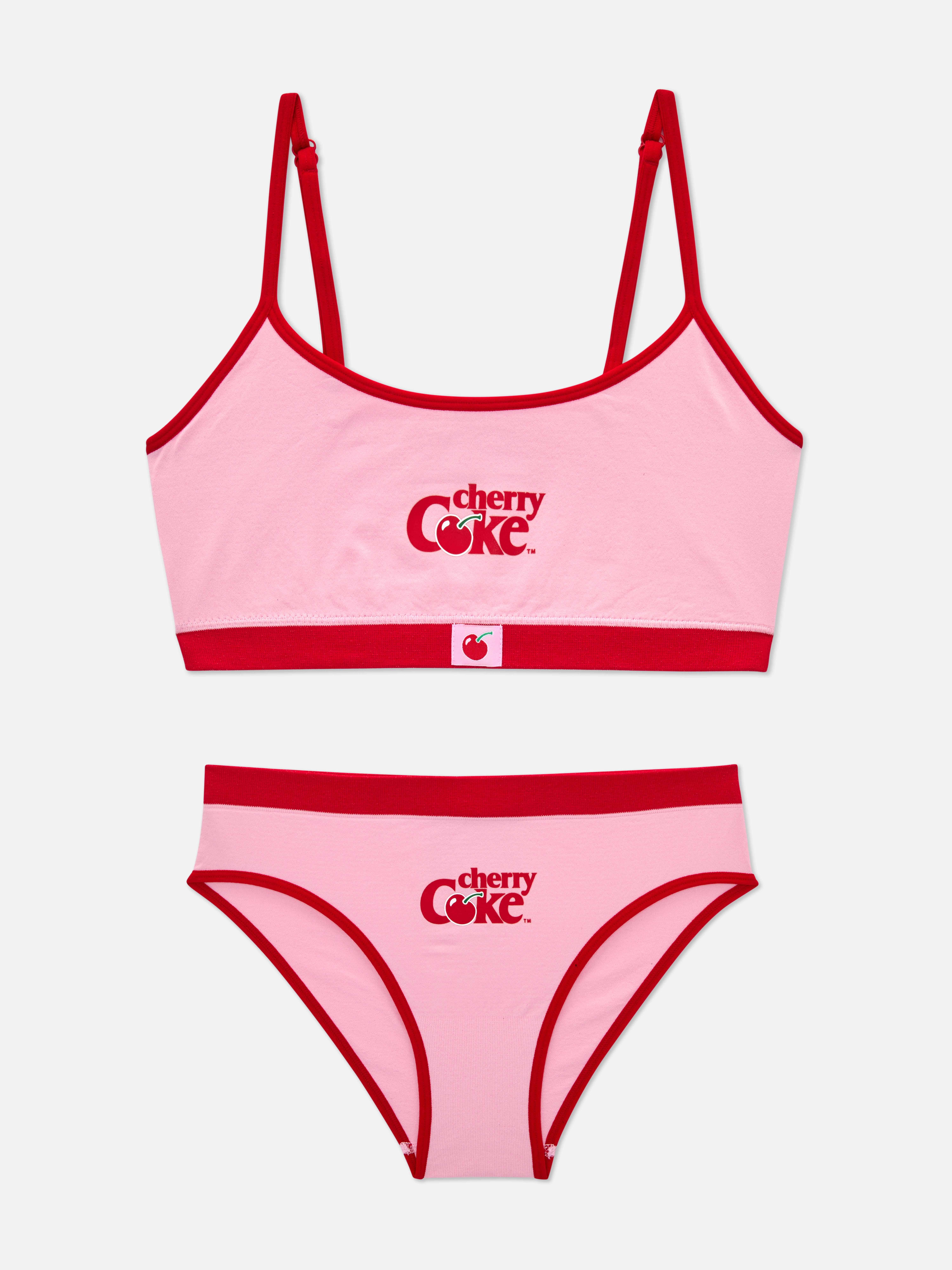 Conjunto sutiã bralette Cherry Coke