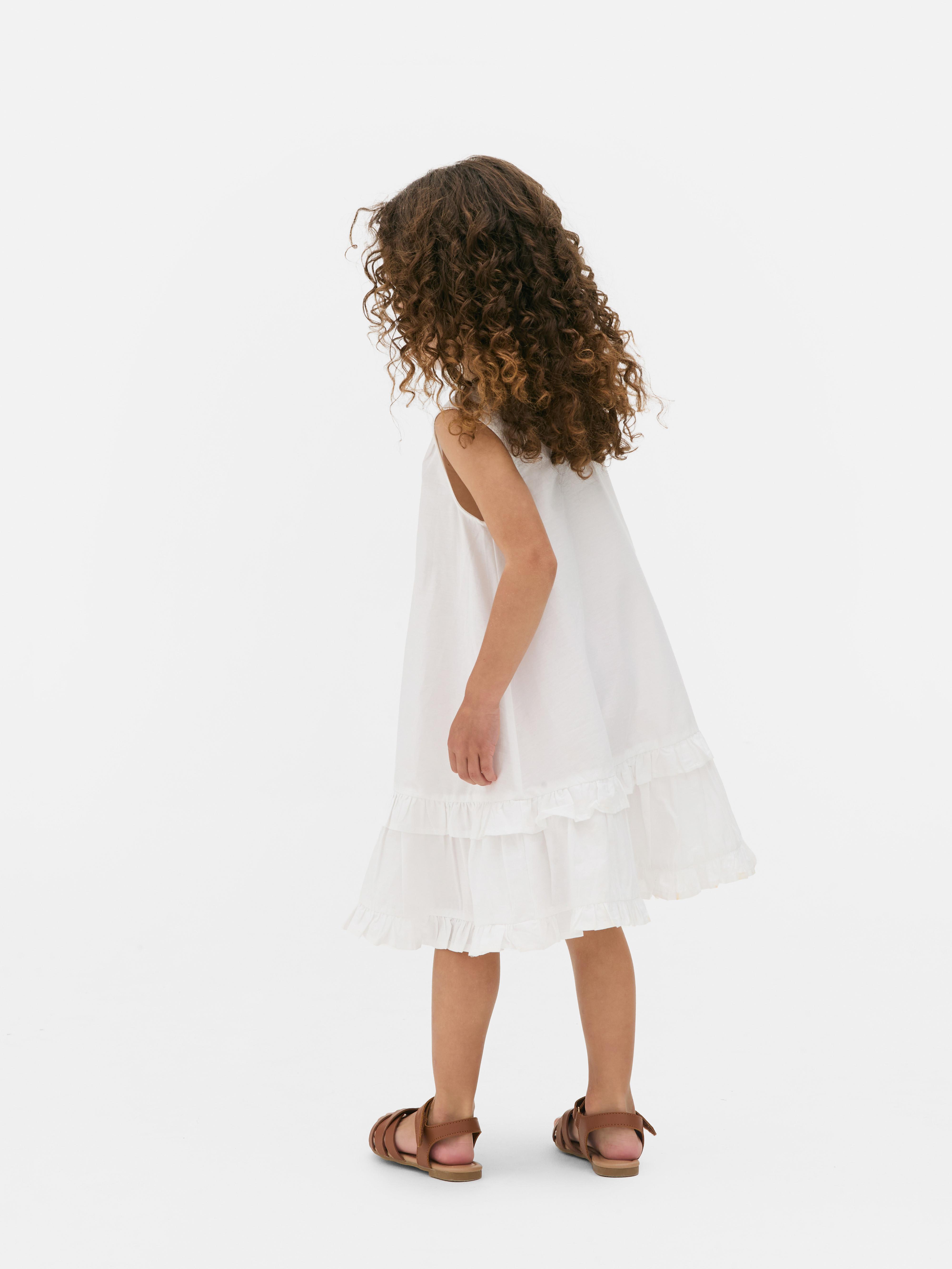 1,5-8 ani | Rochie trapezoidală cu volane