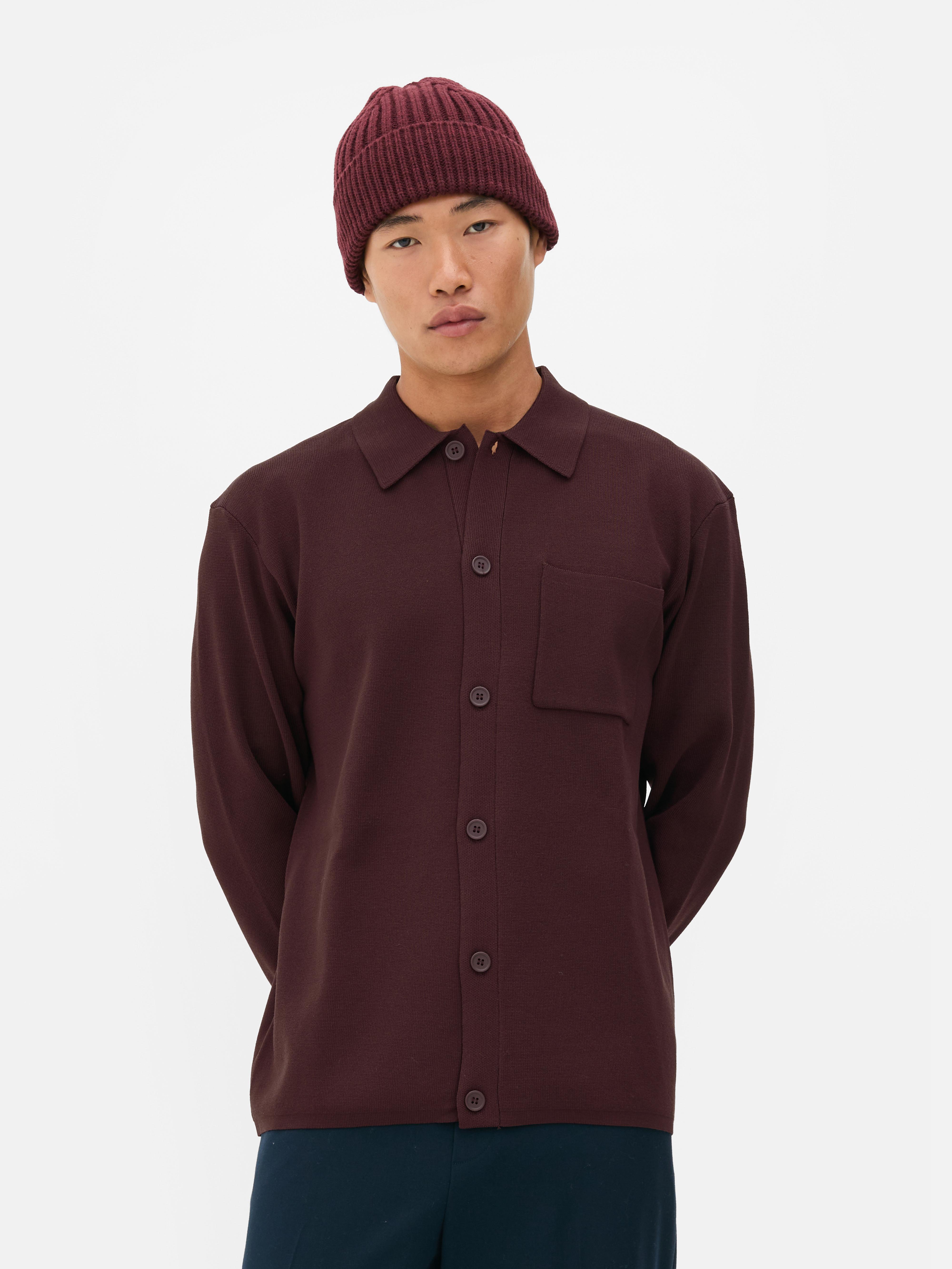 Camisa de punto con botones