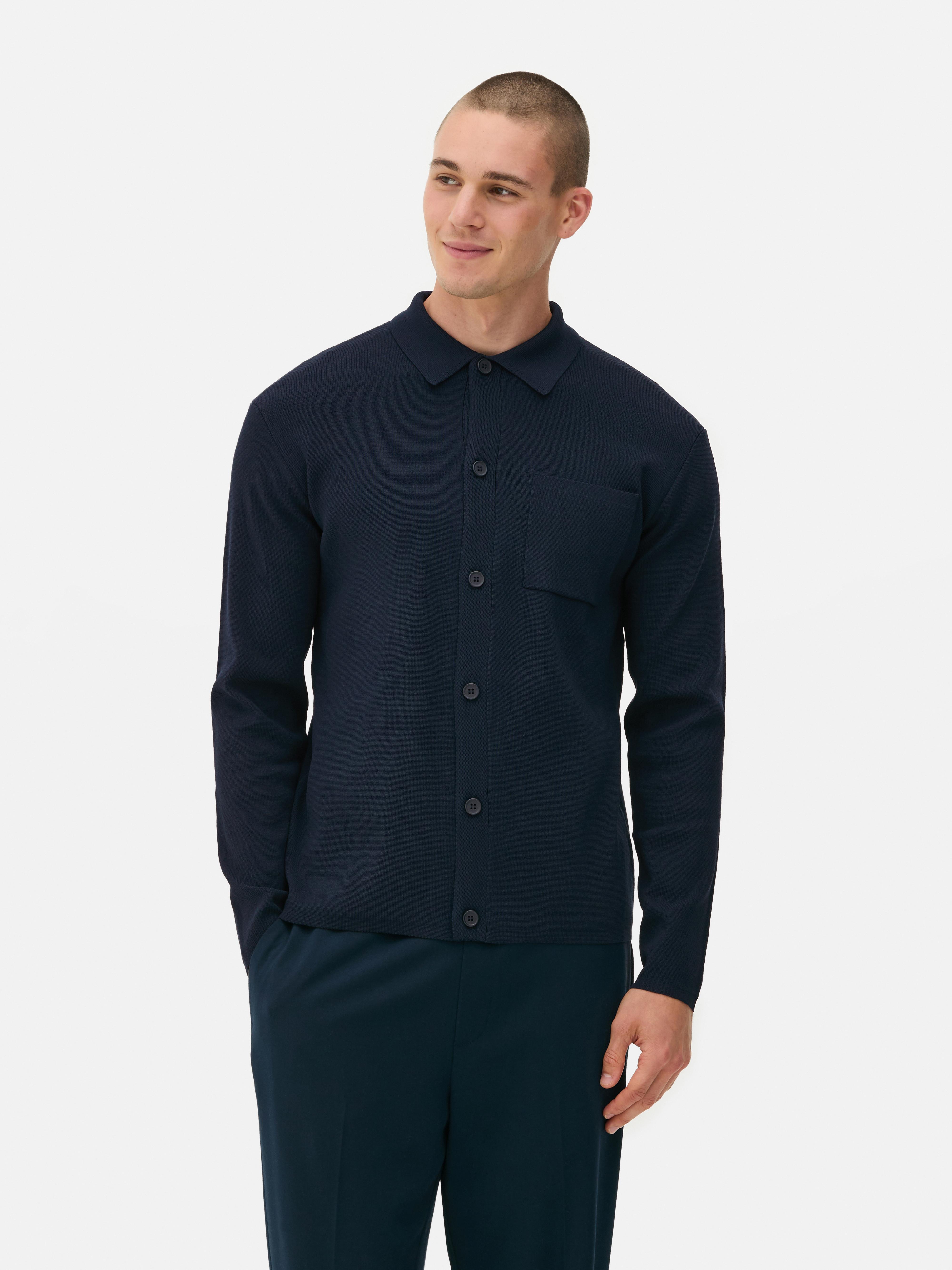 Camisa de punto con botones